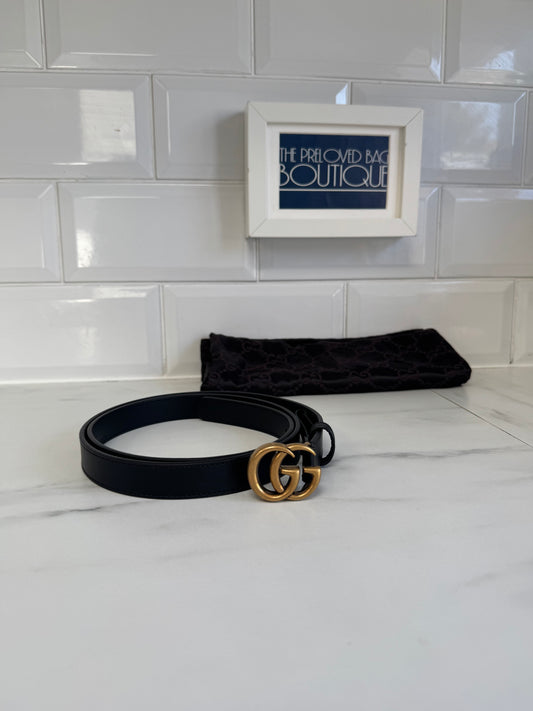 Gucci Slim Belt - Black