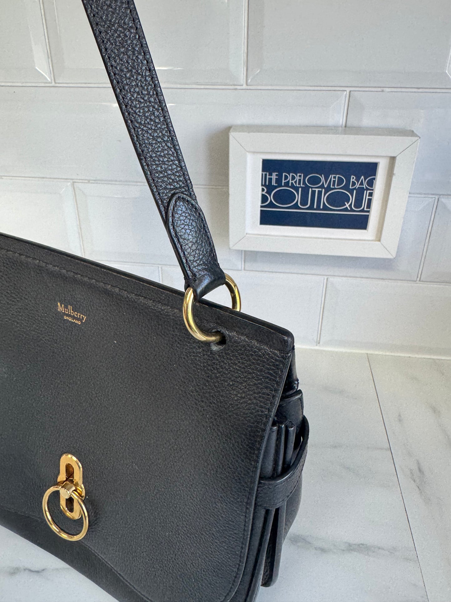 Mulberry Large Amberley - Black