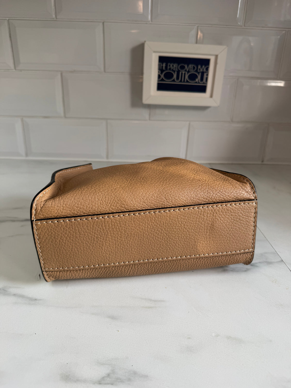 Marc Jacobs Mini Grind tote - Tan and White