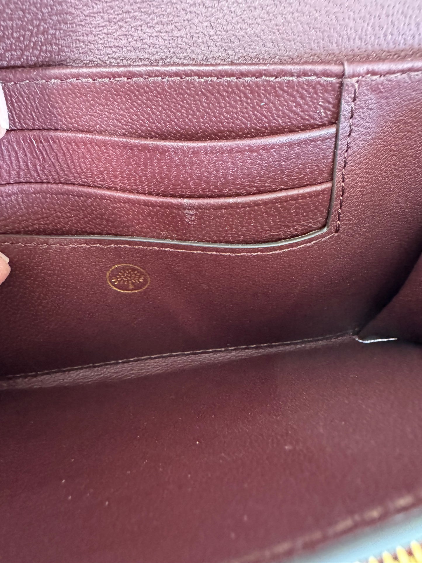 Mulberry Medium Continental French Purse - Oxblood