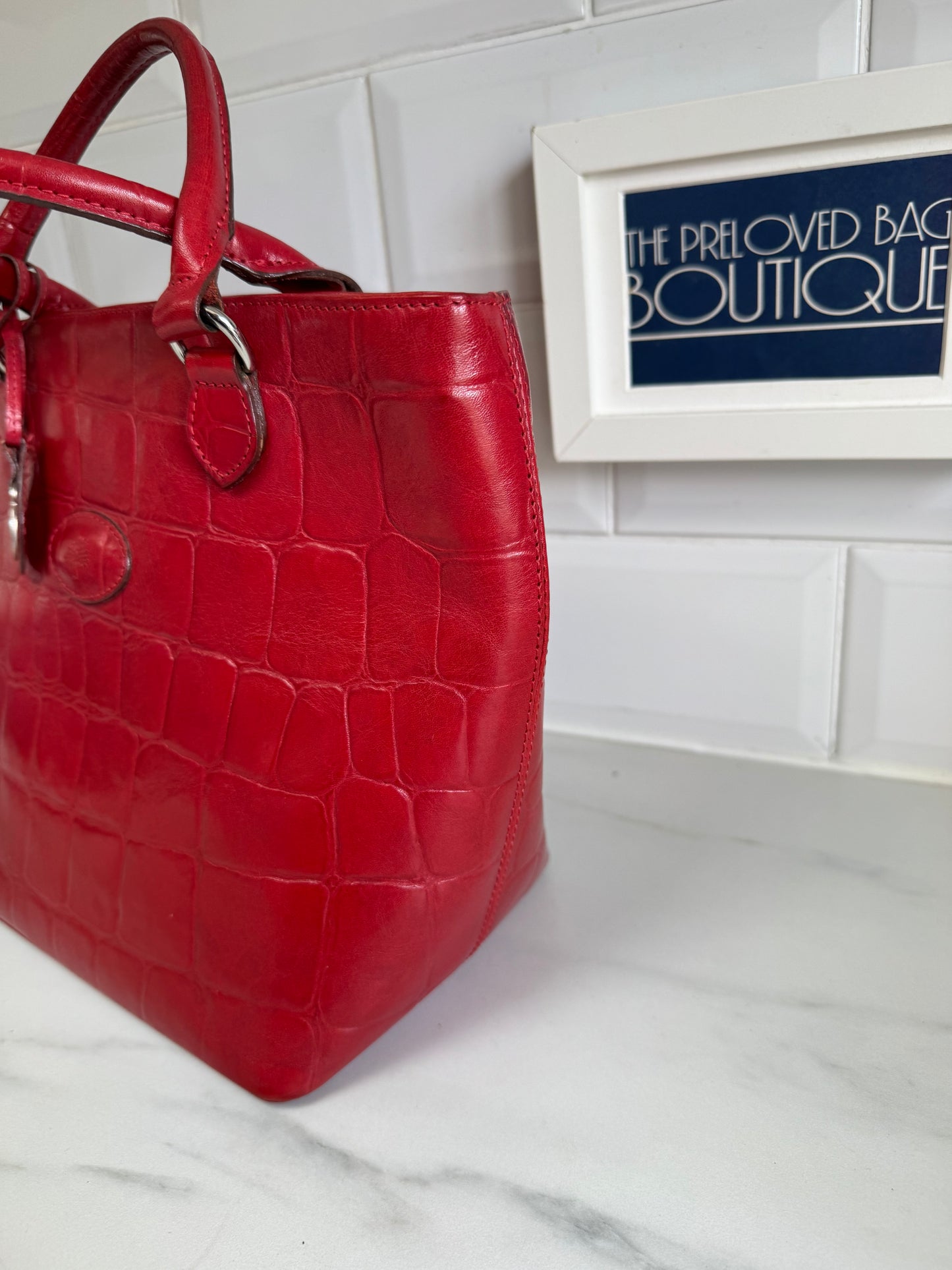 Mulberry Vintage Helier Tote Bag - Red