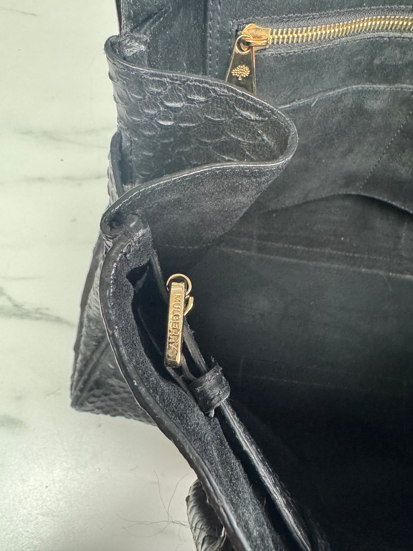 Mulberry Silky Snake Bayswater - Black