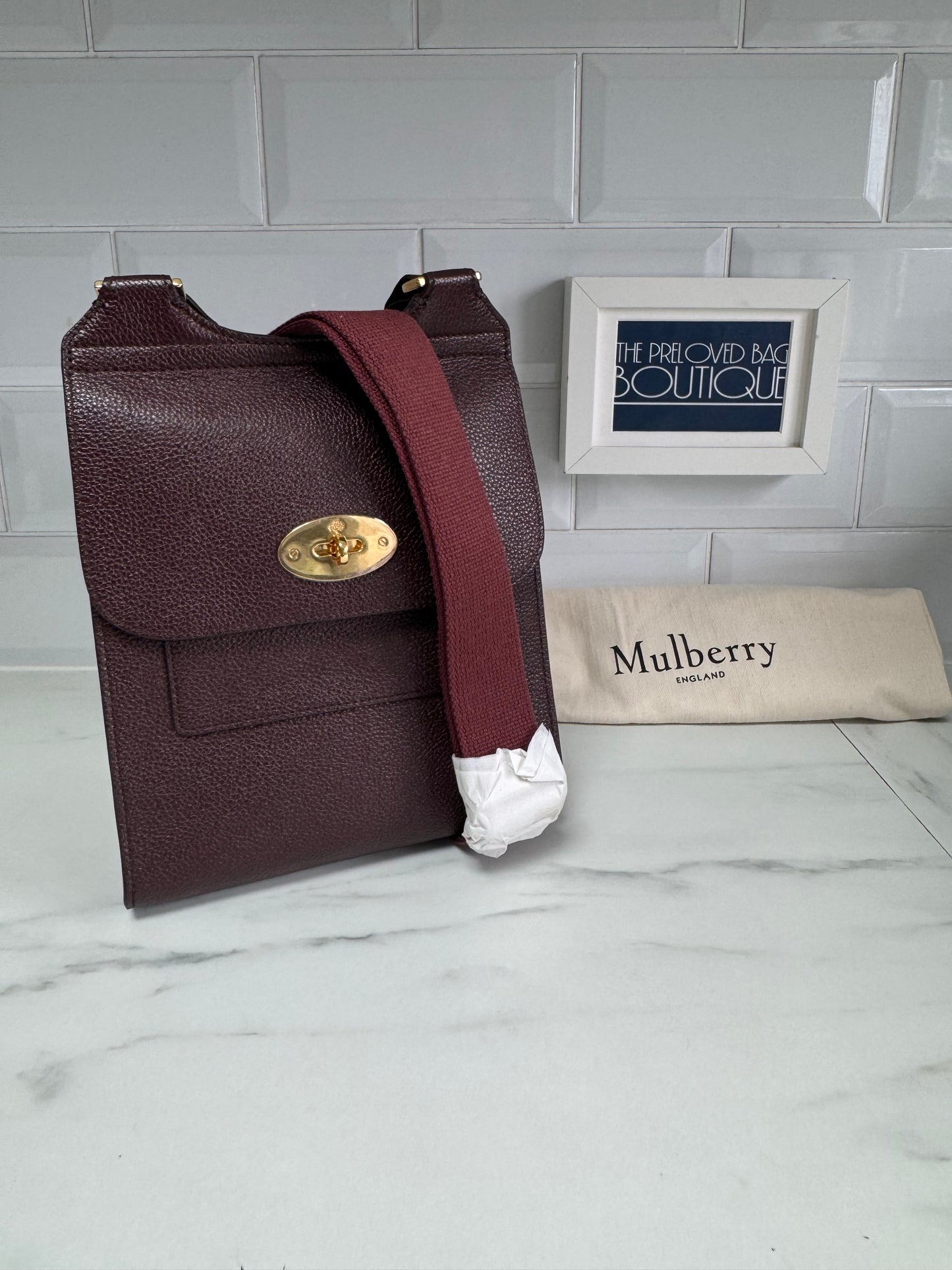 Mulberry Small Antony - Oxblood