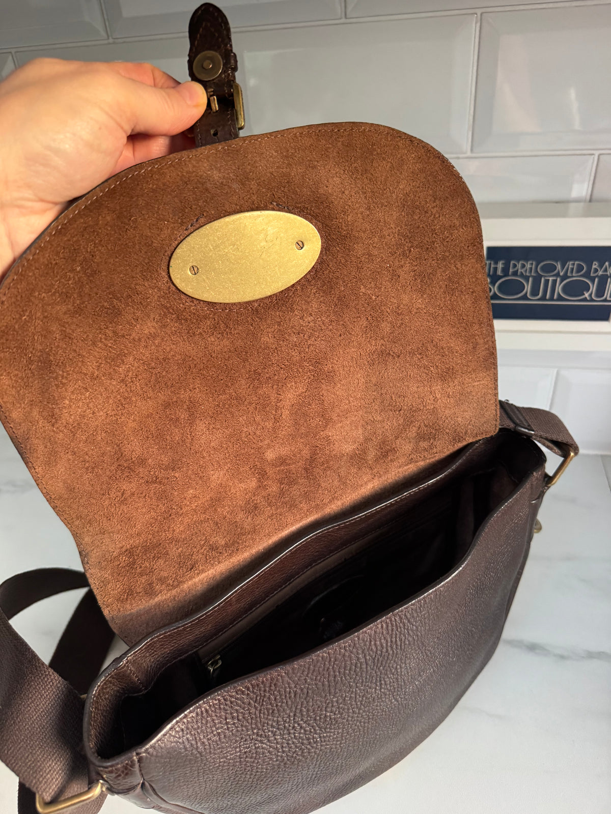 Mulberry Bonnie Satchel - Chocolate Brown