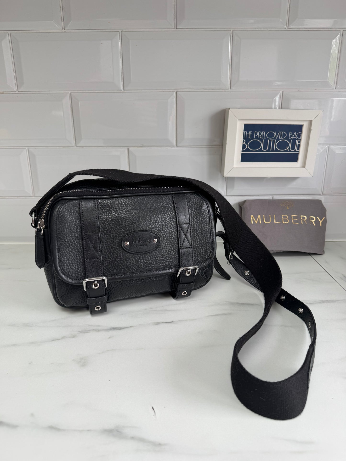 Mulberry Small Heritage Messenger - Black