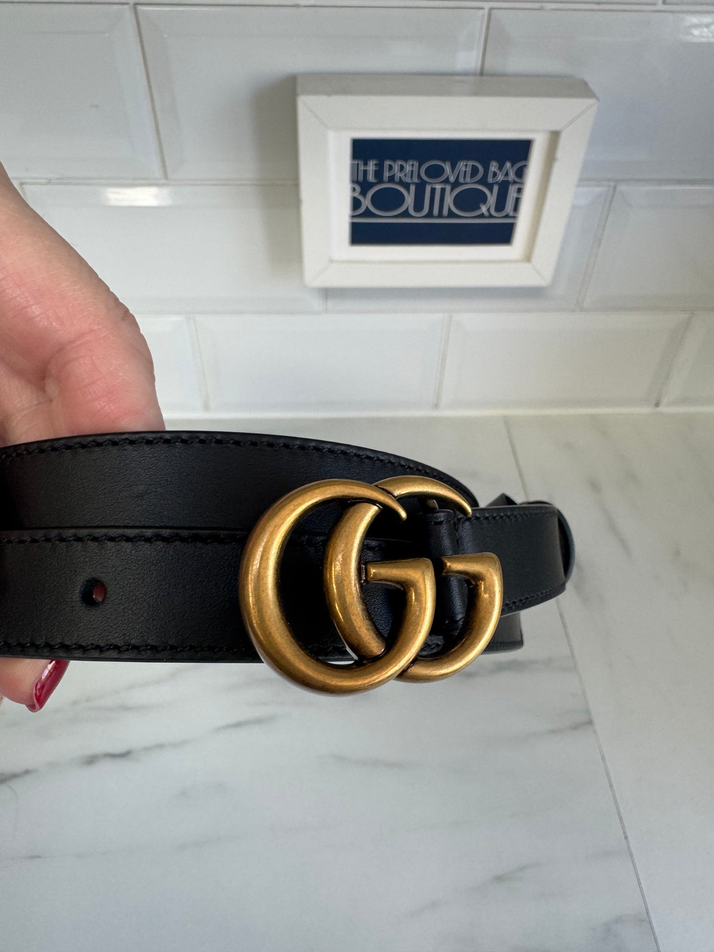 Gucci Slim Belt - Black