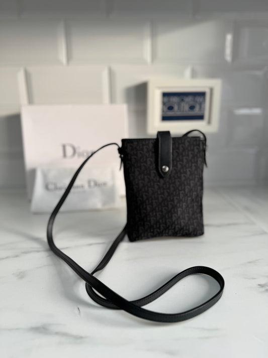 Dior Jacquard Pouch - Black