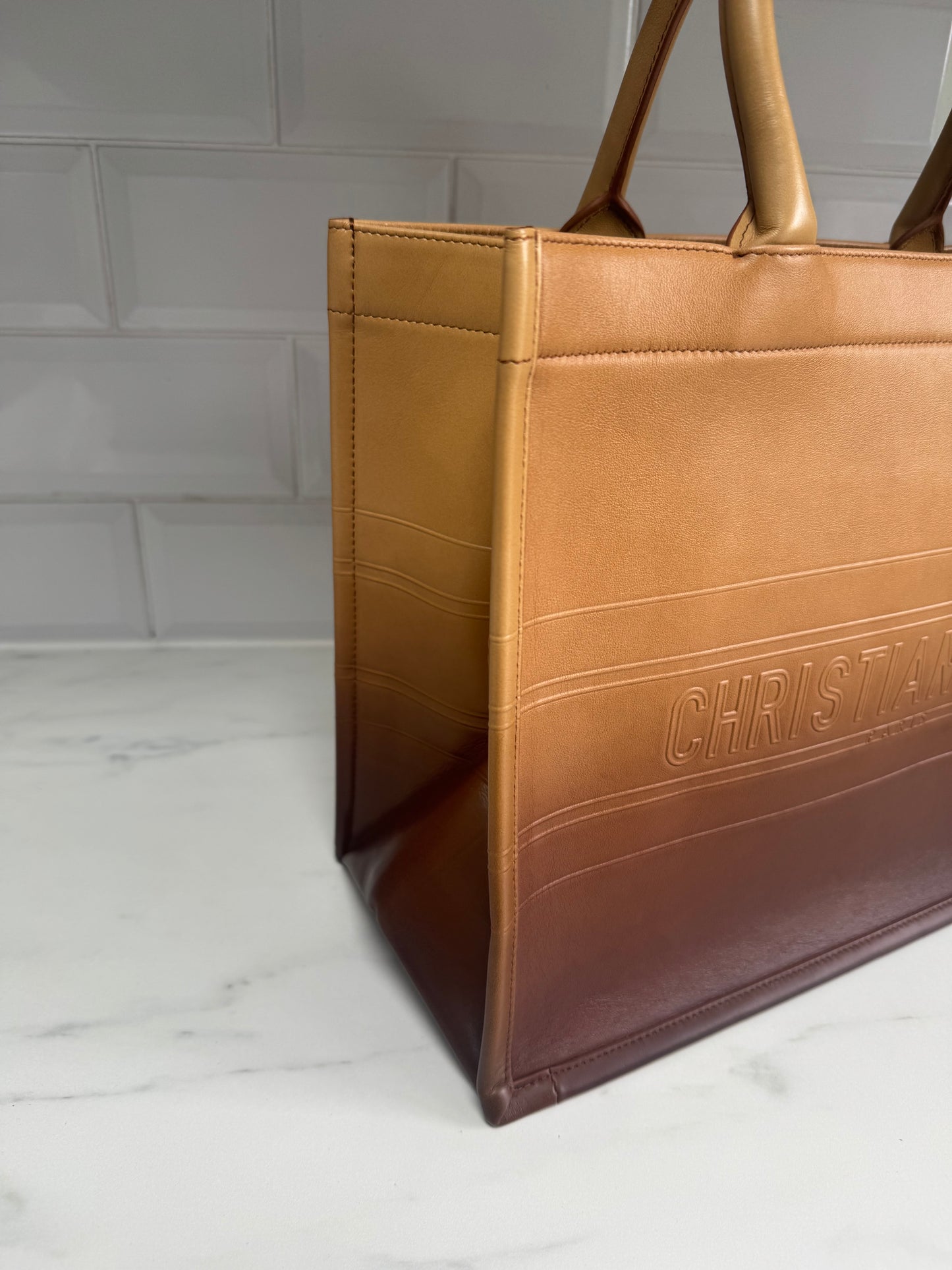 Christian Dior Ombré Tote Bag - brown