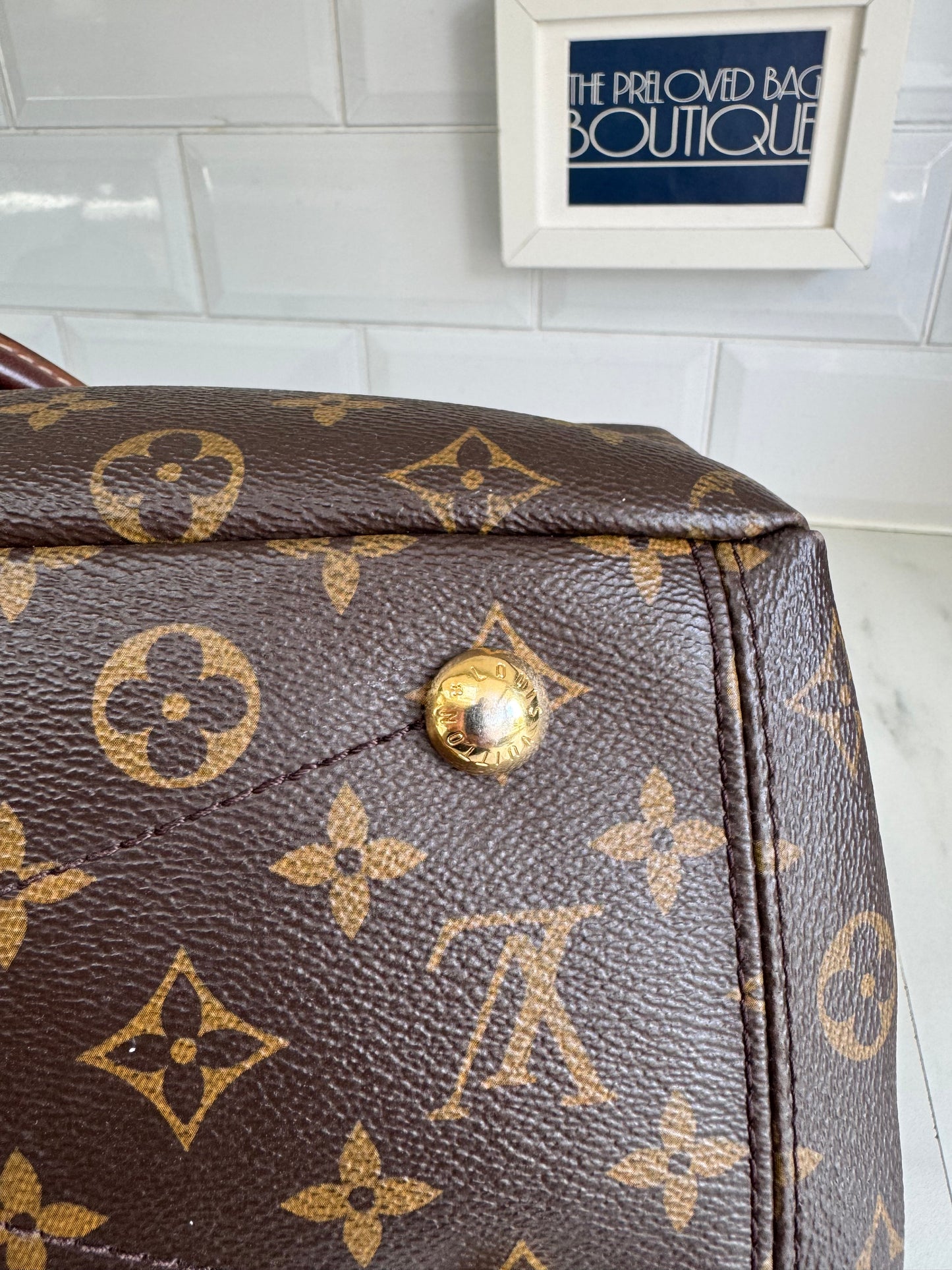 Louis Vuitton Pallas Noir Shoulder Bag - Monogram Brown