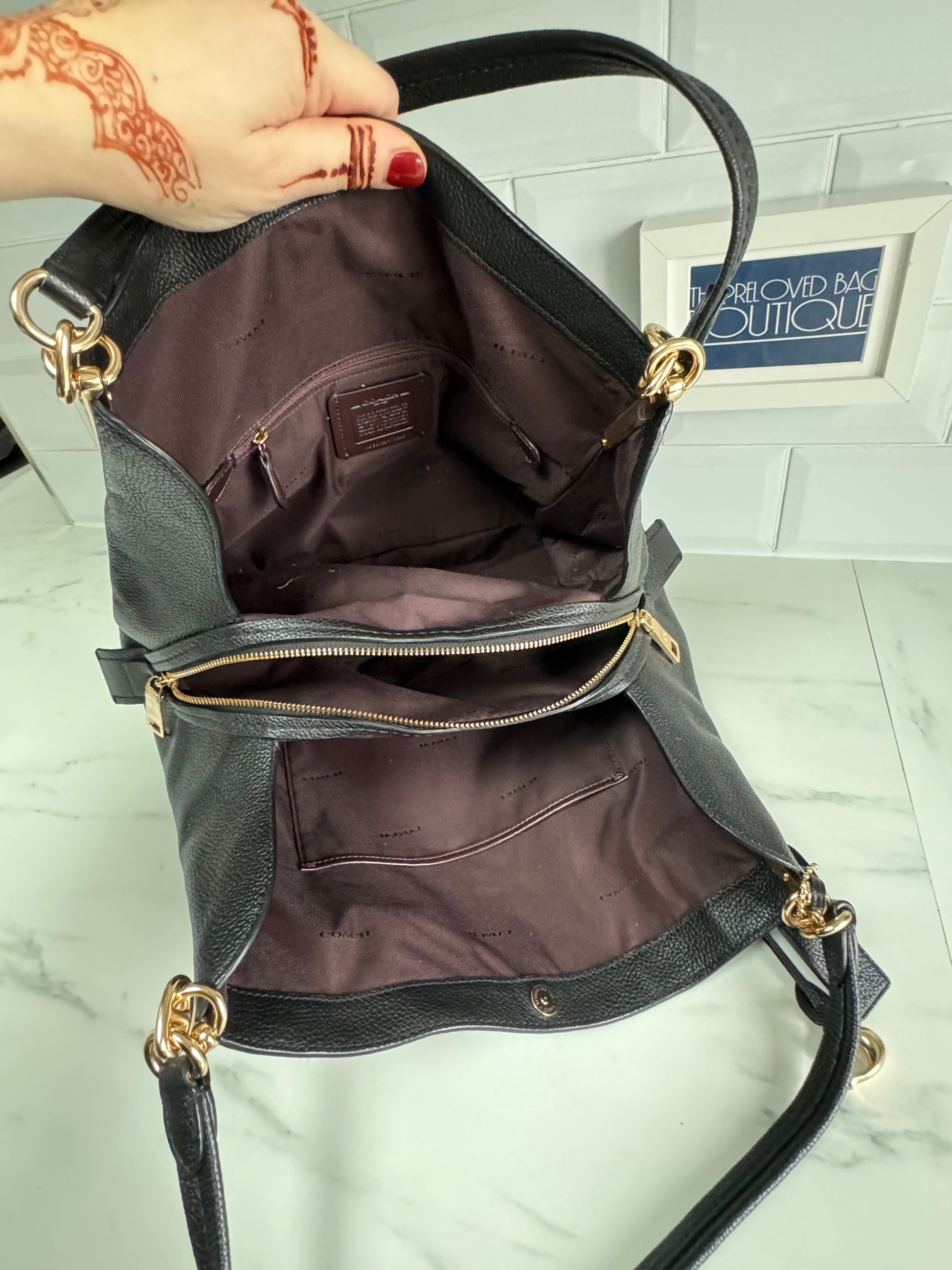 Coach one 2025 strap backpack