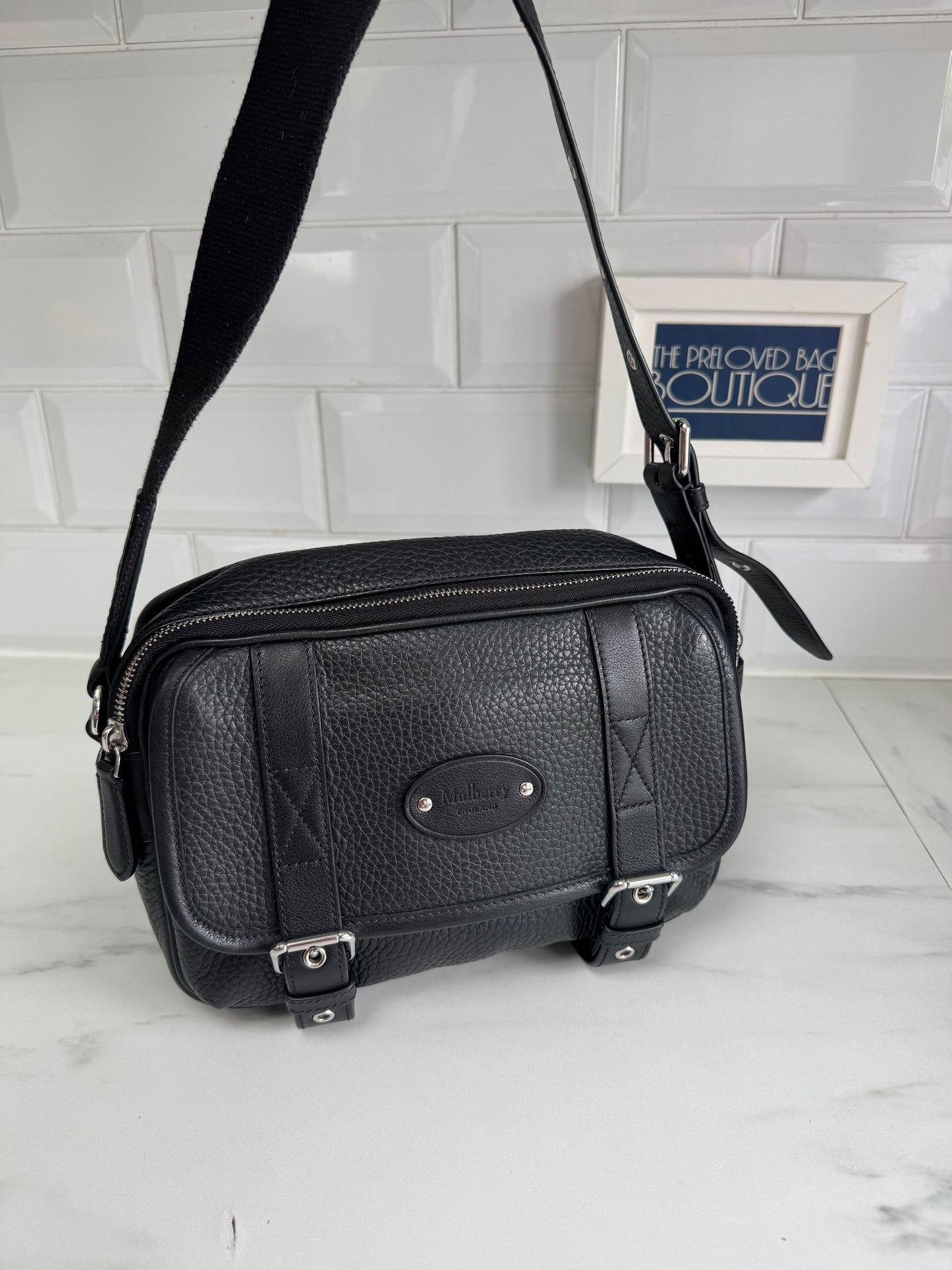 Mulberry Small Heritage Messenger - Black
