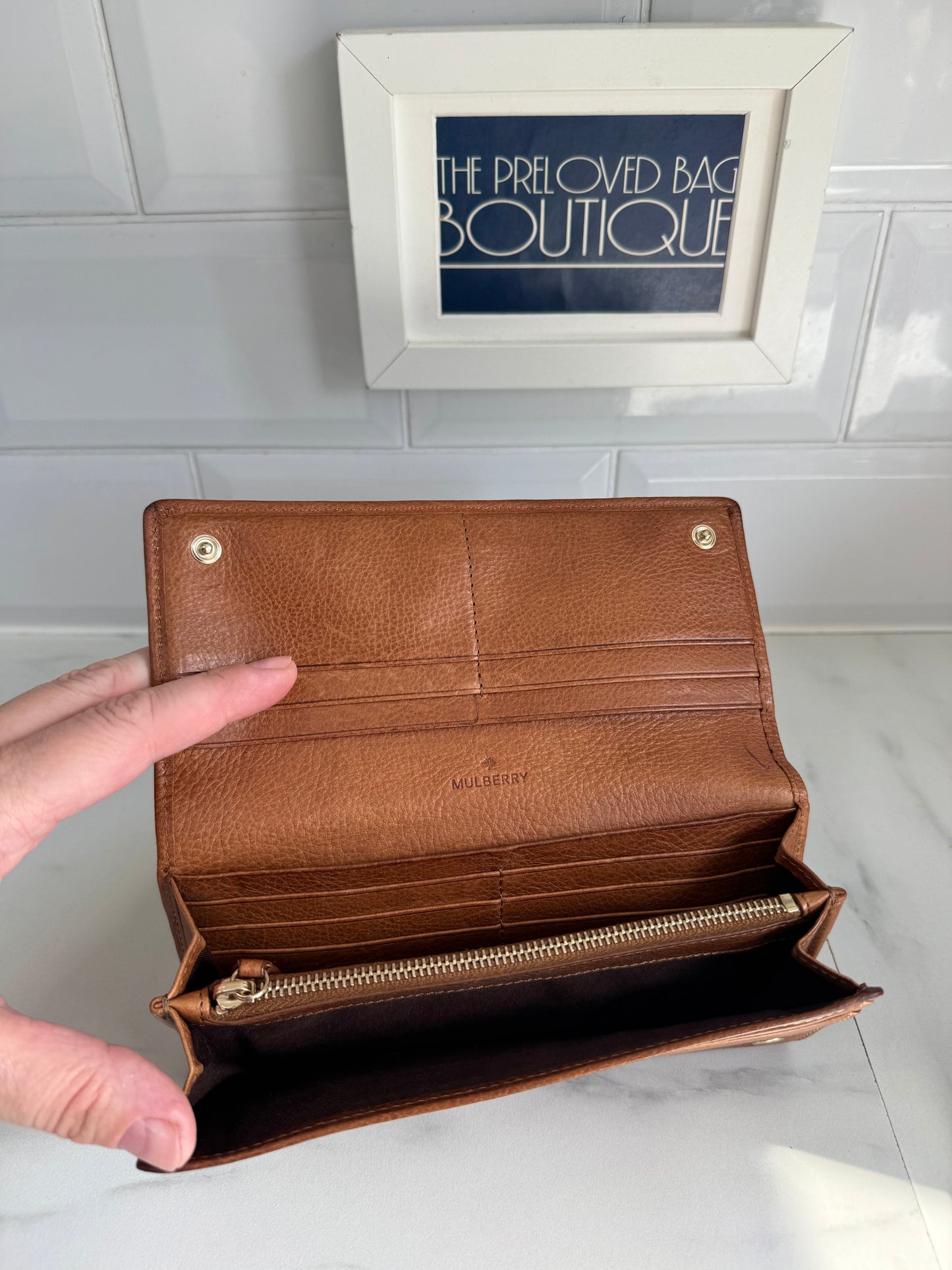 Mulberry Continental Tree Wallet - Oak
