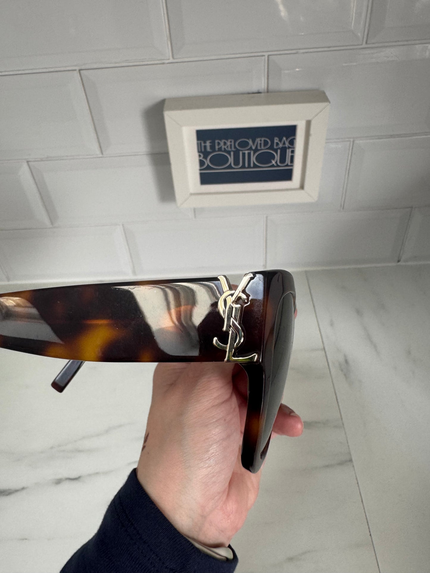 Saint Laurent (YSL) Sun SL/M95 Sunglasses - tortoiseshell