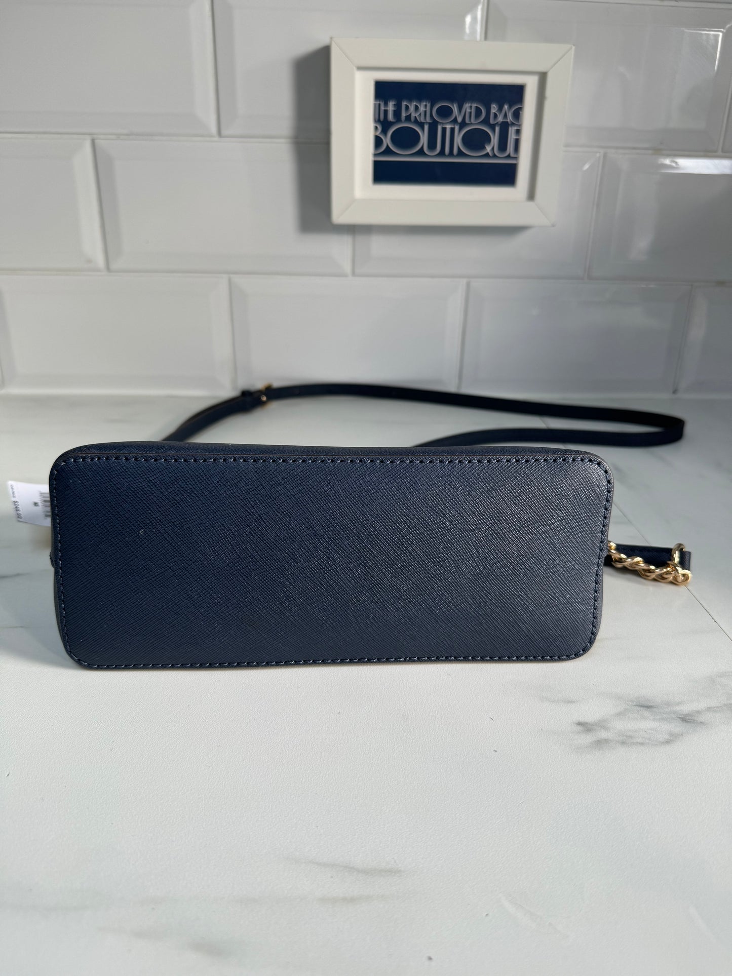 Michael Kors Emmy Dome shoulder bag - Navy blue