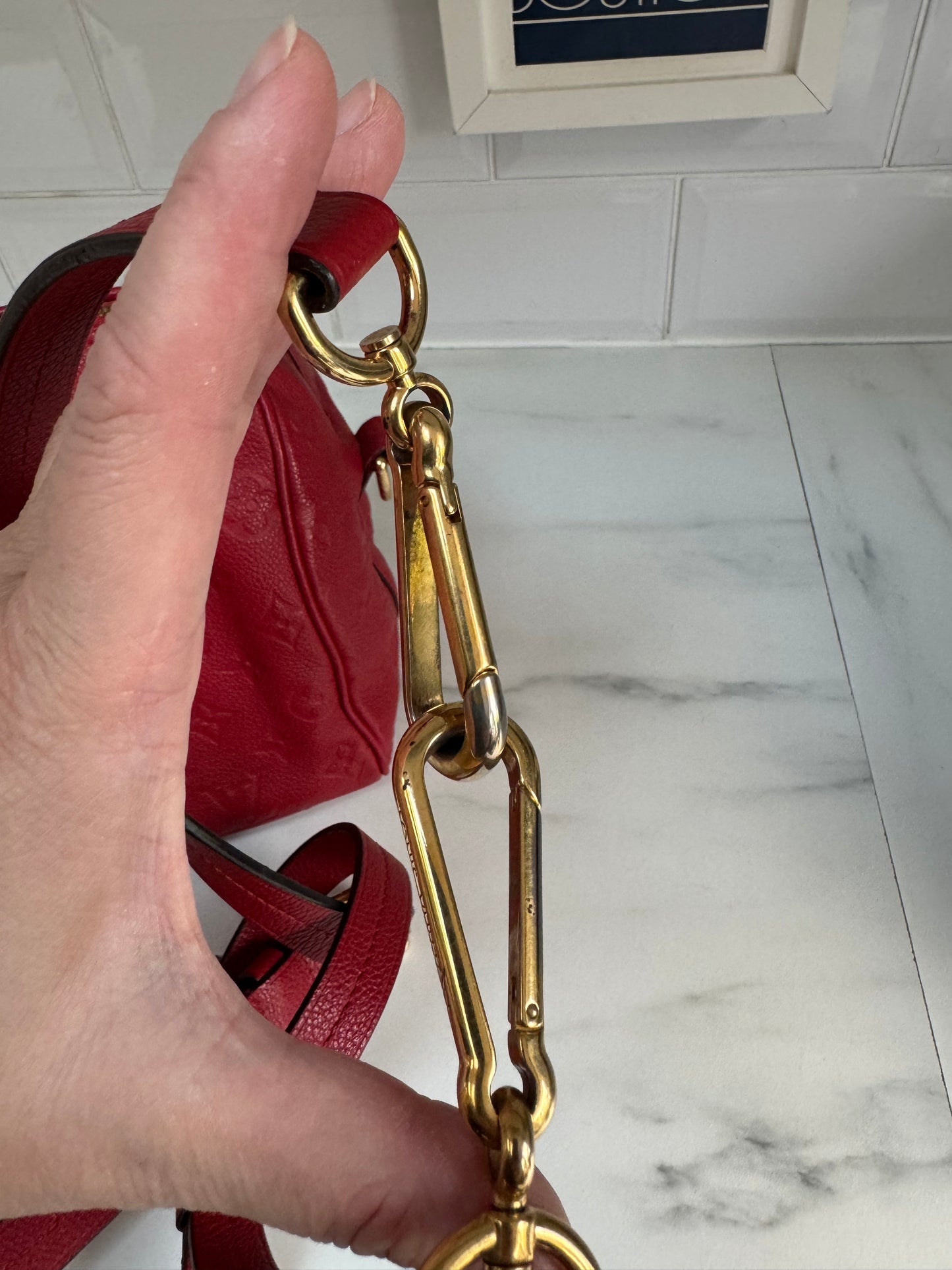 Louis Vuitton Speedy 25 Bandouliere - Red Emperiente