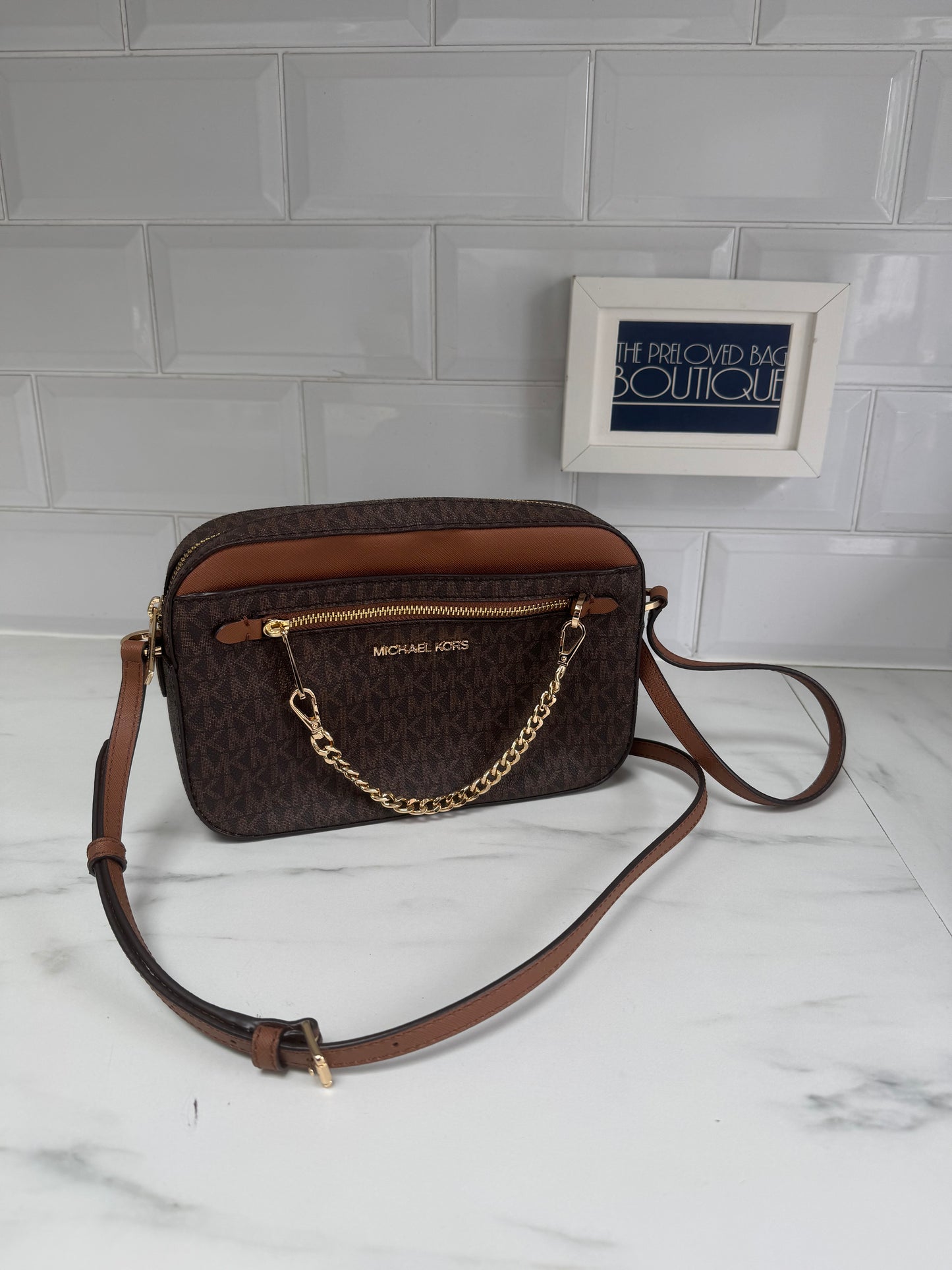 Michael Kors Jet Set Crossbody Bag - Brown