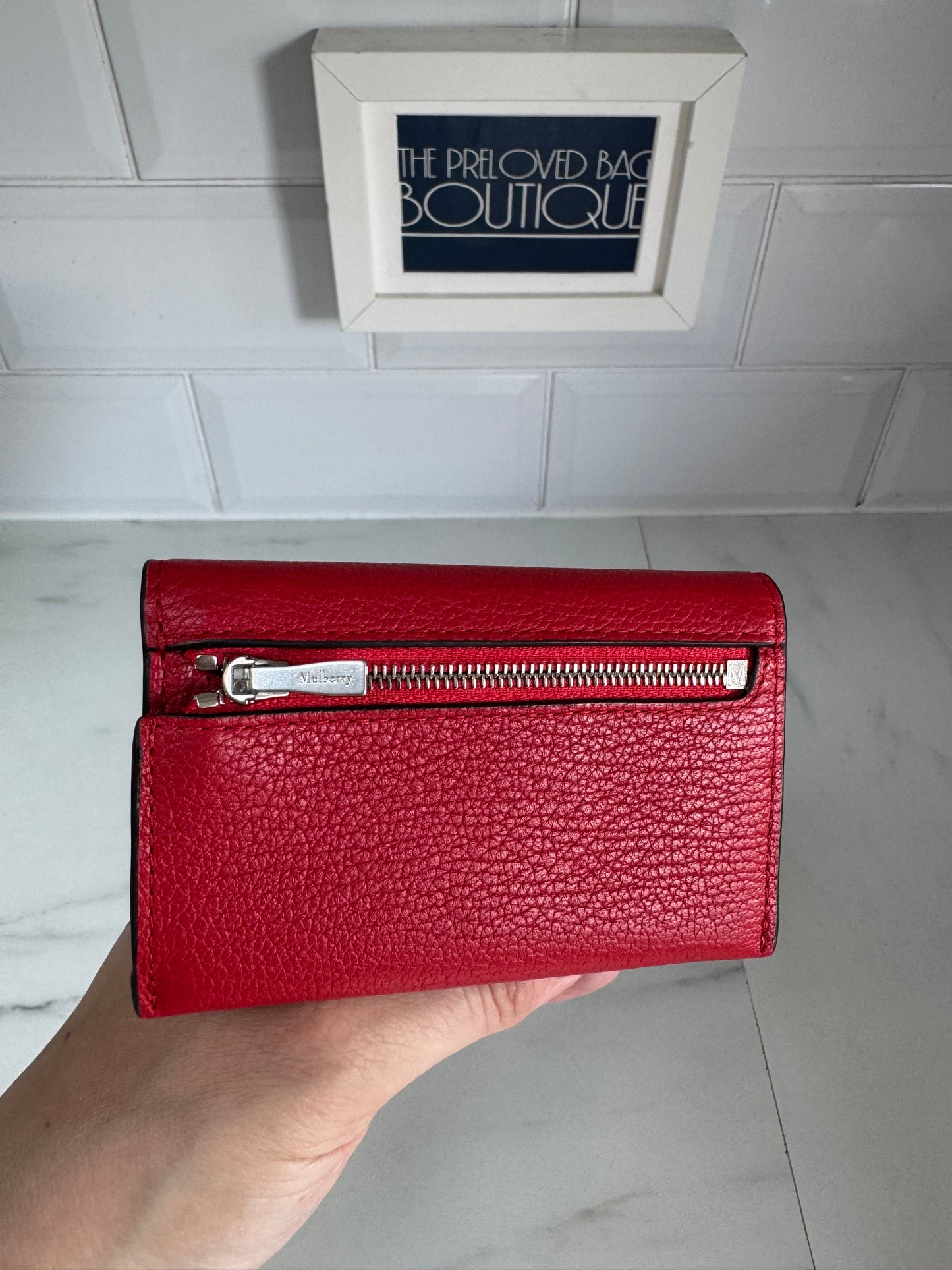 Mulberry Sadie Card Wallet - Lancaster Red