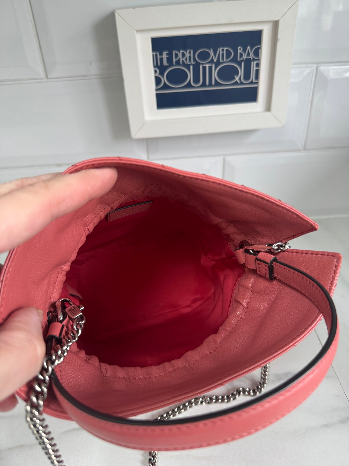 Gucci Blondie Mini Bucket Bag - Coral Pink