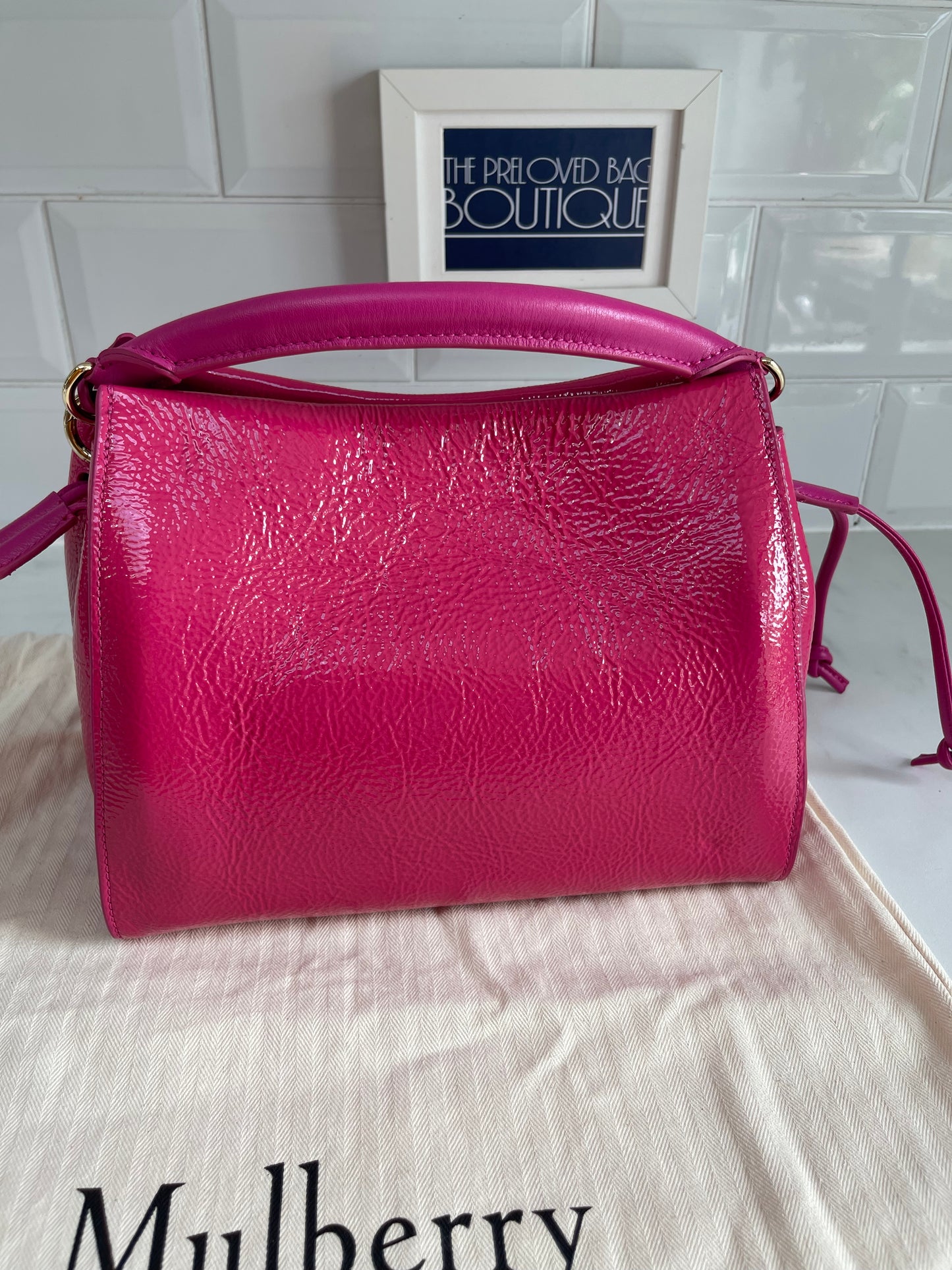 Mulberry Small Iris - Spongy Pink Patent