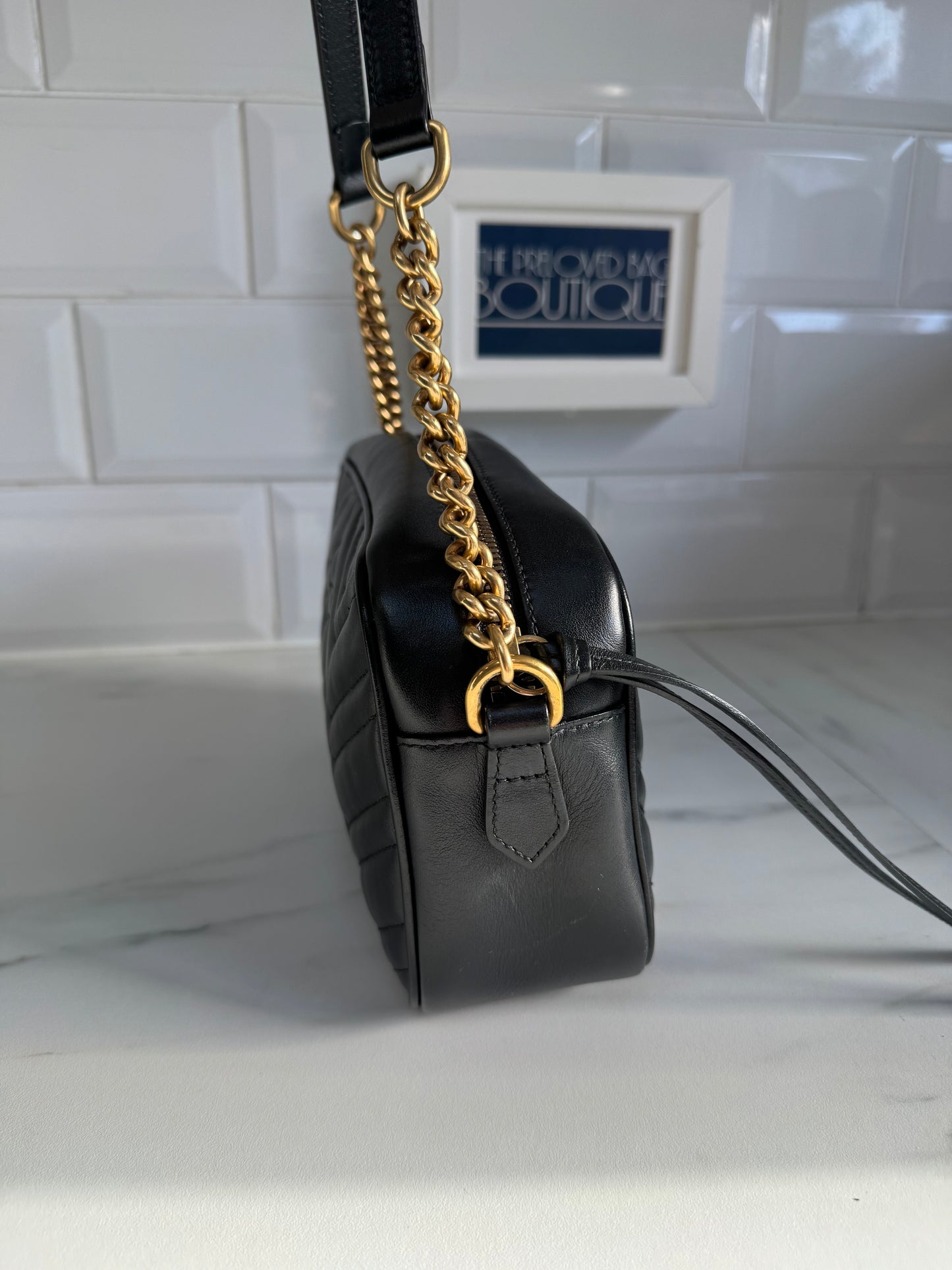 Gucci Marmont Small Shoulder Bag - Black