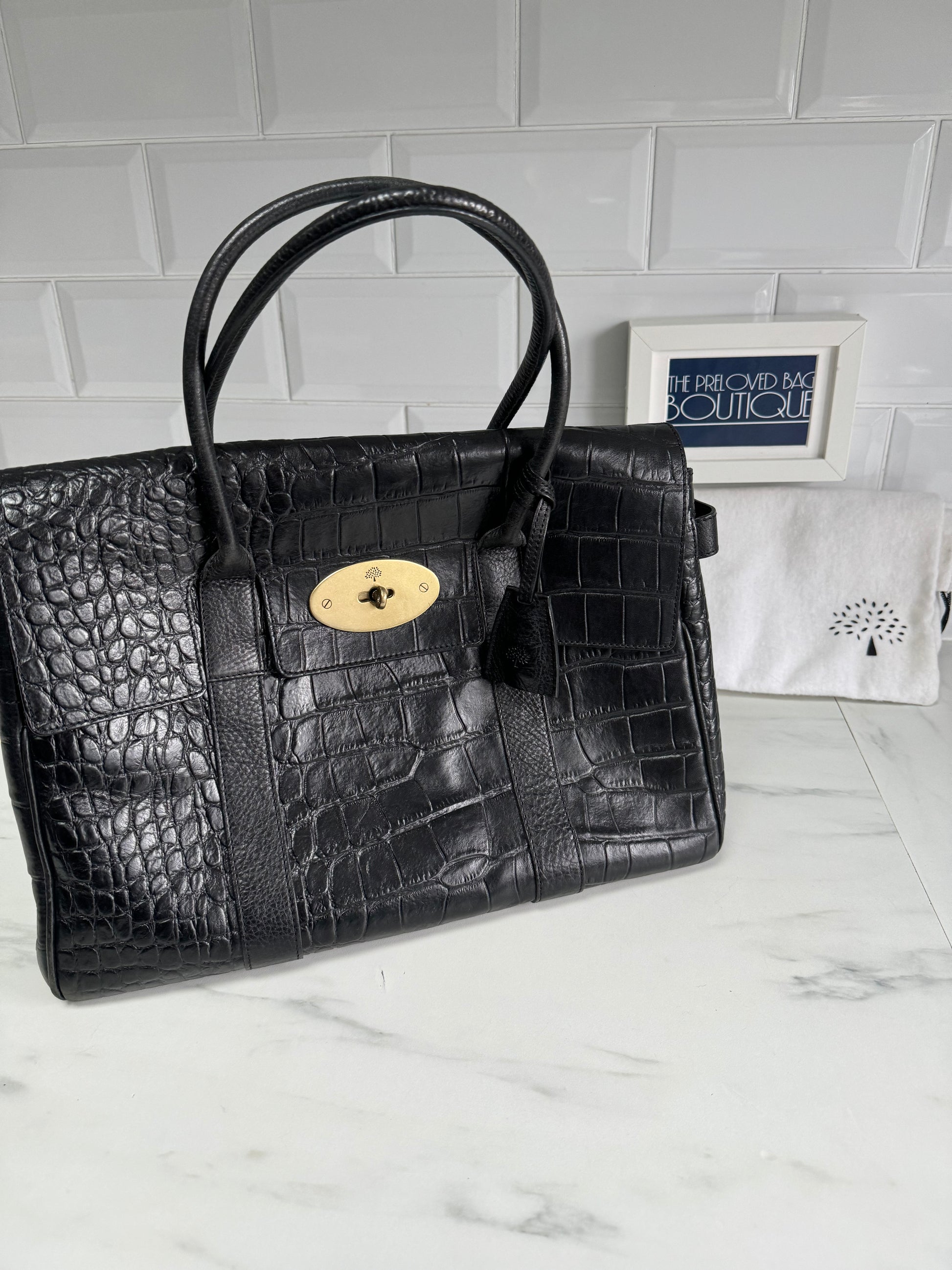 Mulberry heritage bayswater discount black