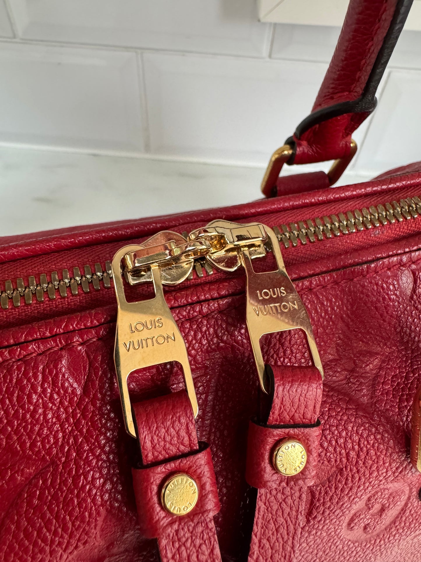Louis Vuitton Speedy 25 Bandouliere - Red Emperiente