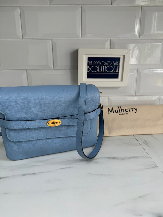 Mulberry Belted Bayswater Satchel - Pale Slate