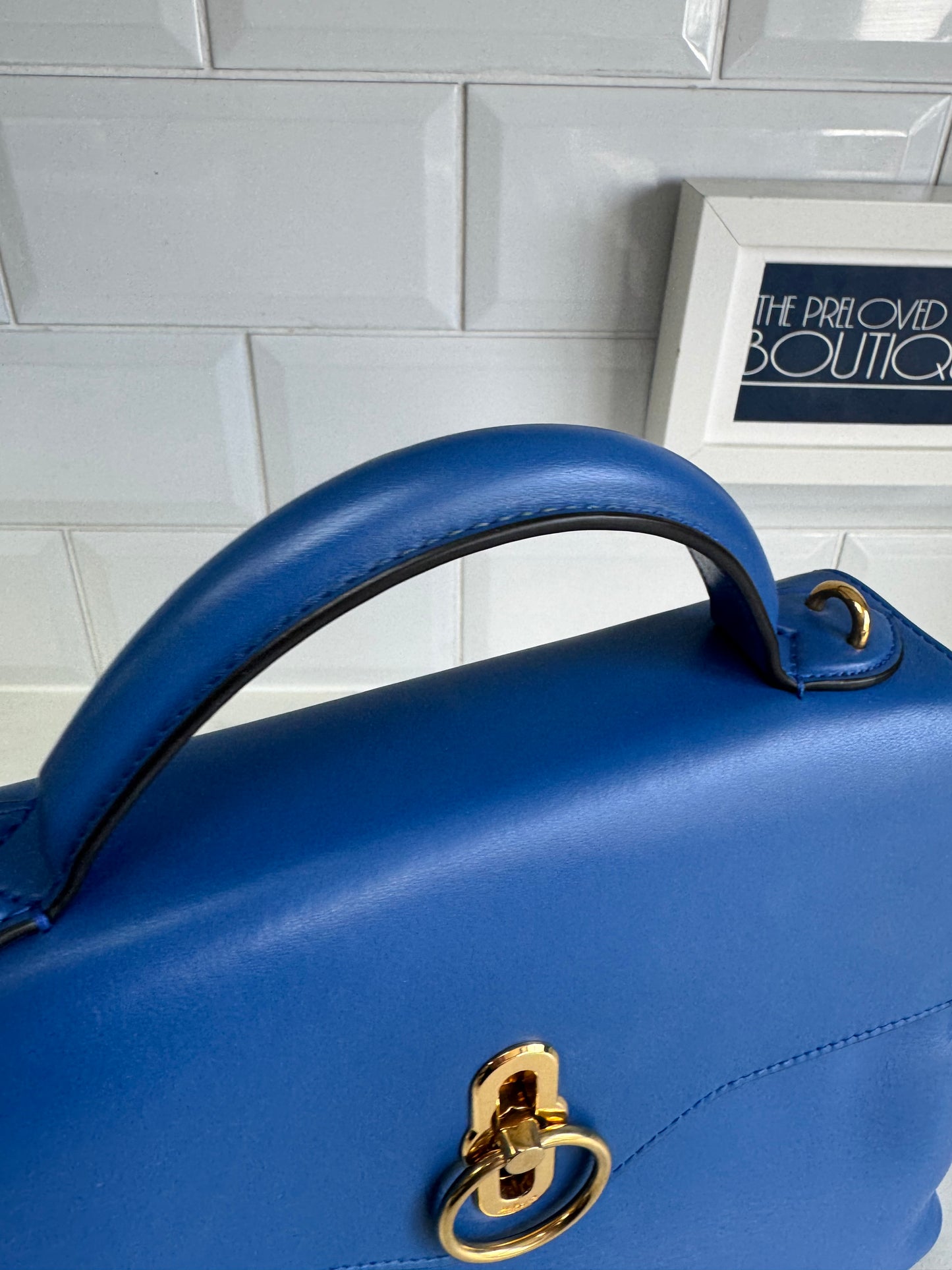 Mulberry Small Seaton - Porcelain Blue