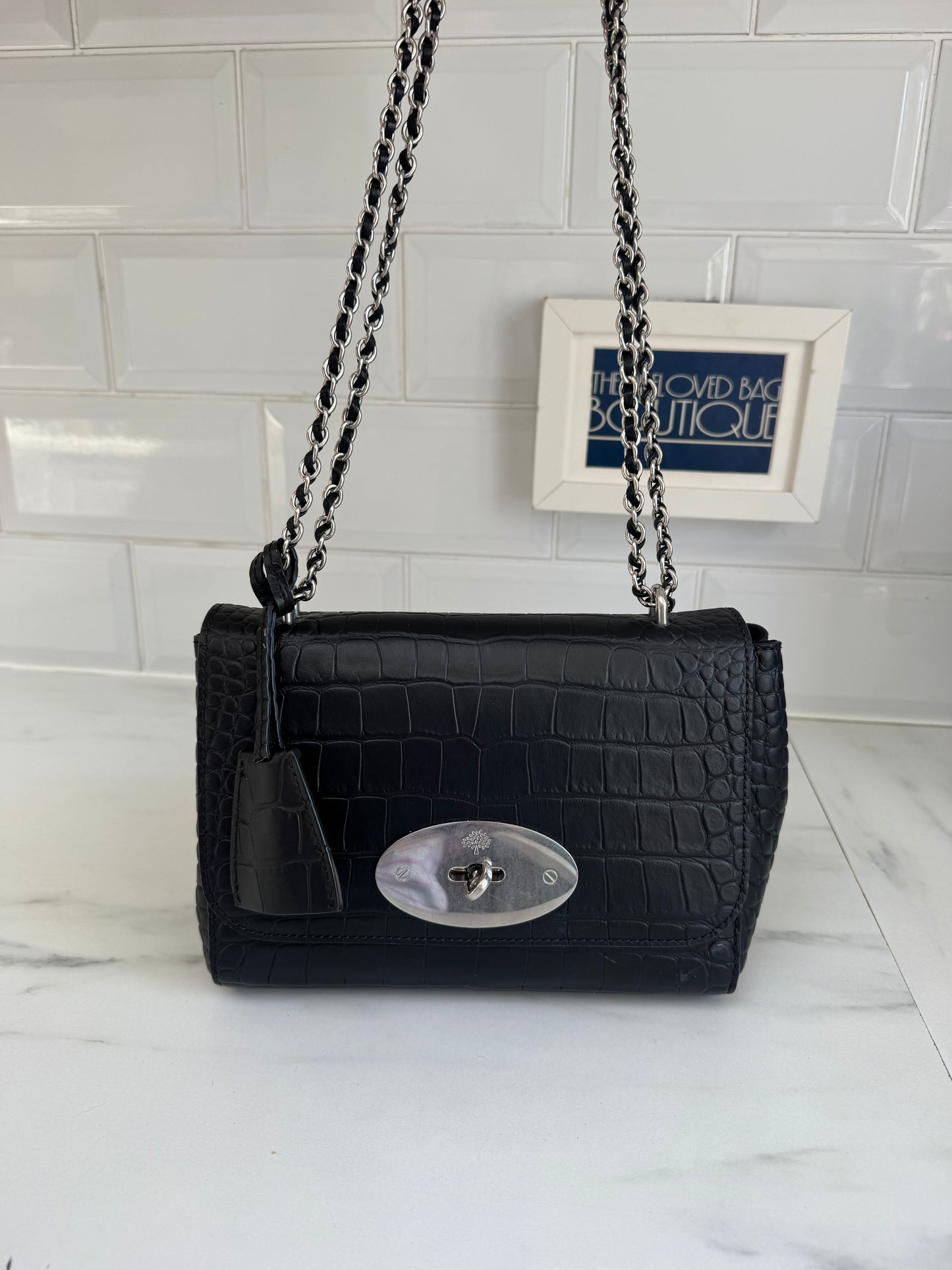 Mulberry Regular Lily -Black Croc