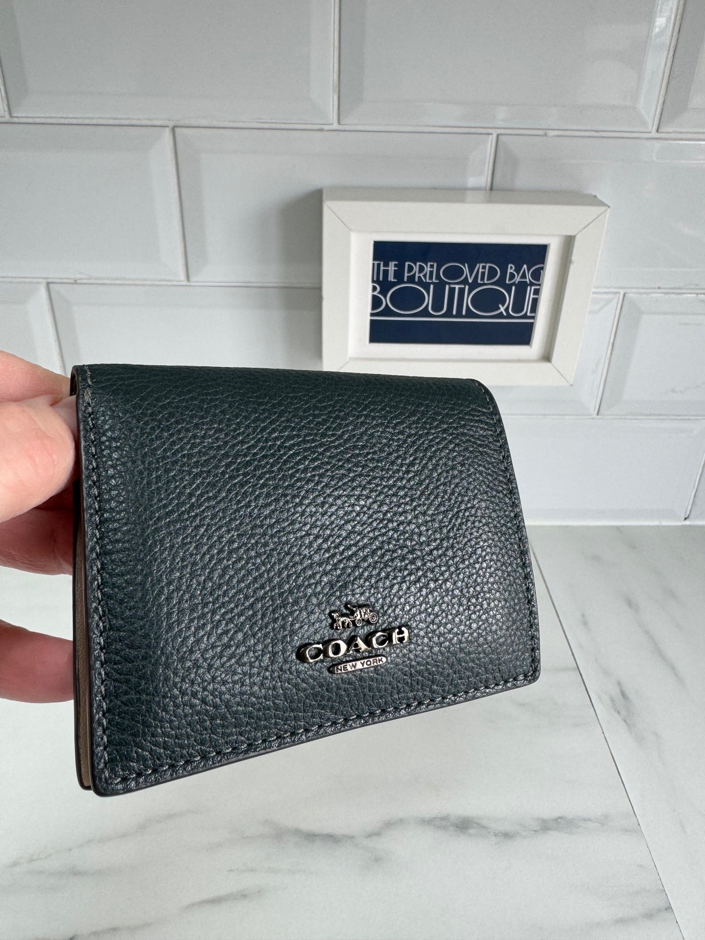 Coach Small Snap Wallet - Pine Green