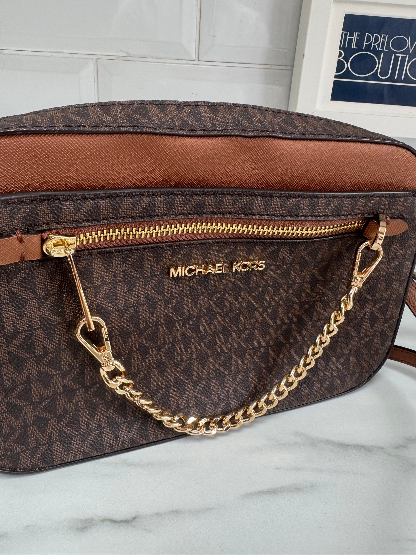 Michael Kors Jet Set Crossbody Bag - Brown