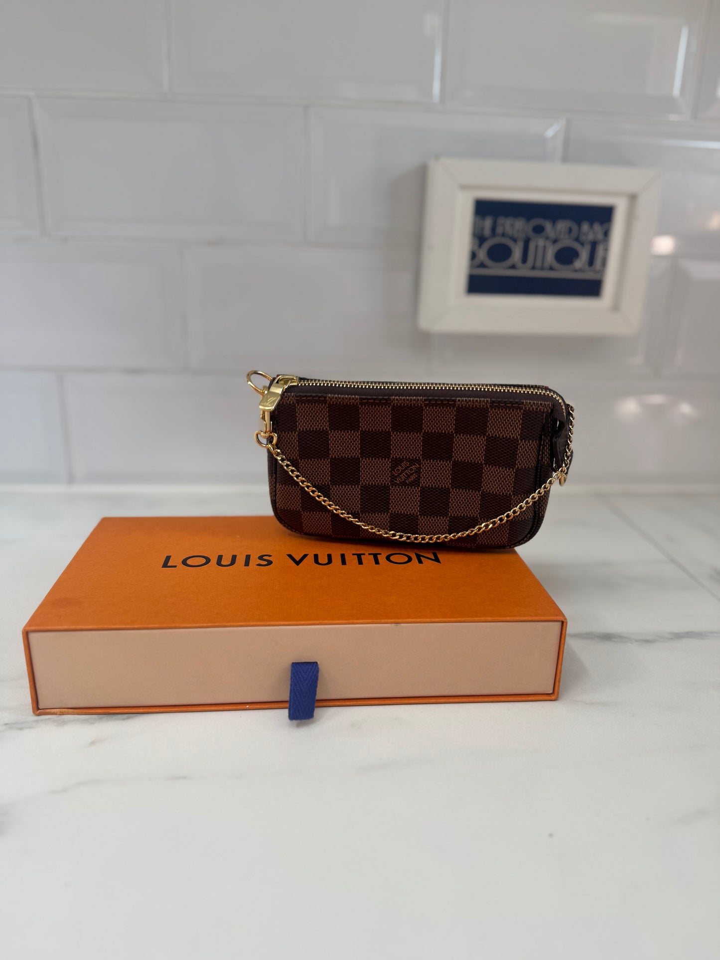 Louis Vuitton Mini Pochette Accessories - Damier Ebene