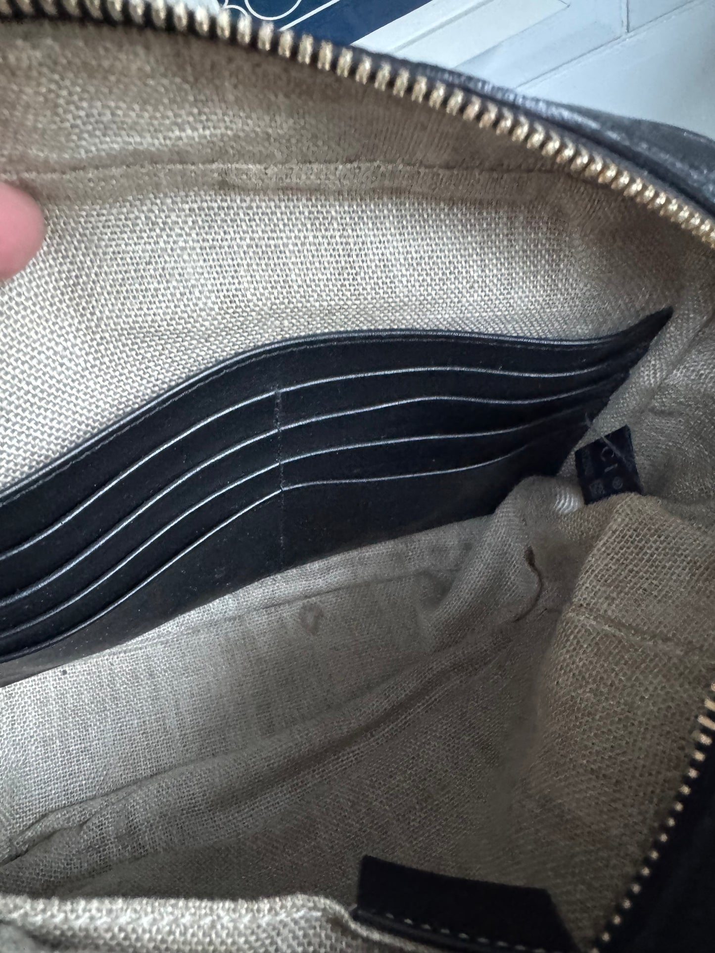 Gucci Micro Guccissima Bree Cross Body Bag - Black