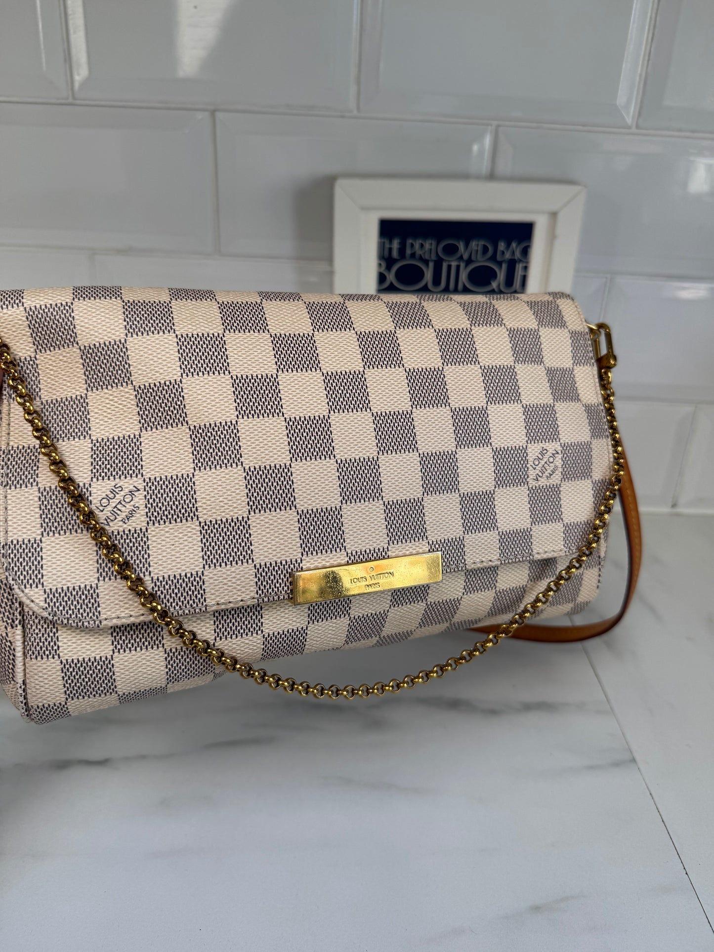 Louis Vuitton Favourite MM - Damier Azure Canvas