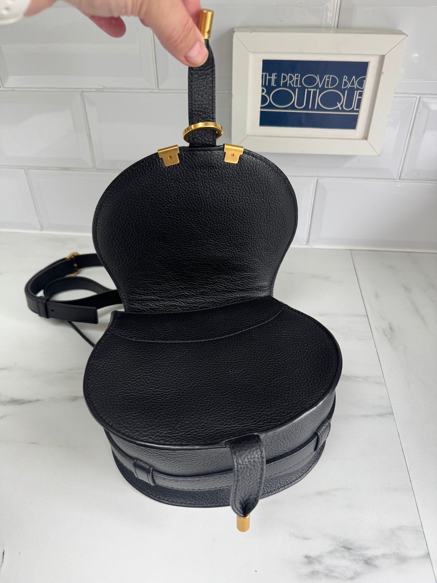 Chloé Small Marcie Saddle Bag - Black