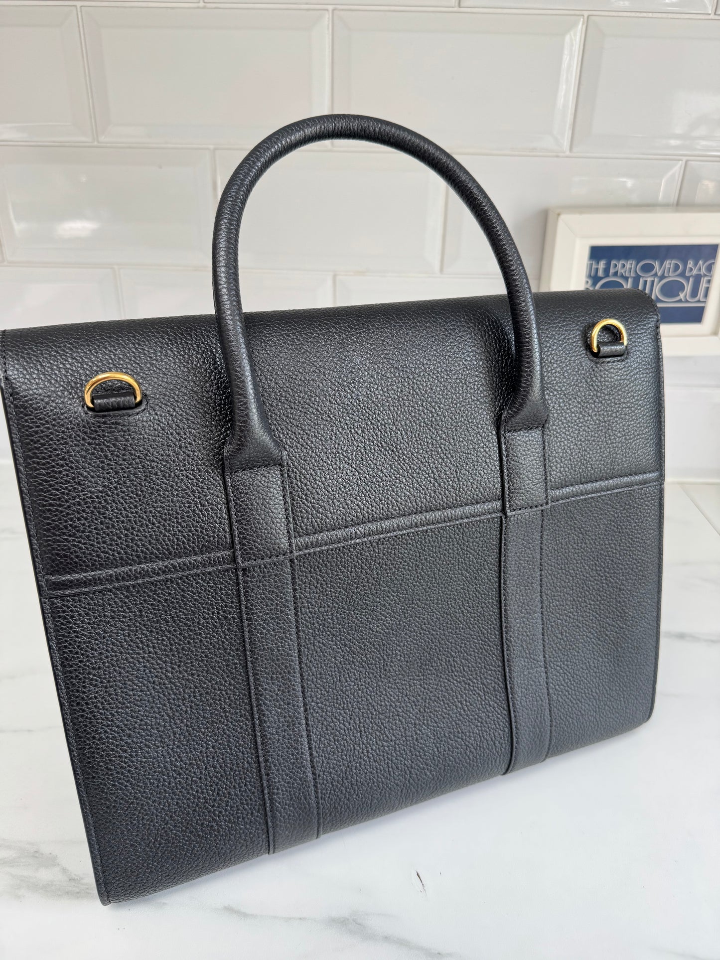 Mulberry Bayswater with Strap - Black