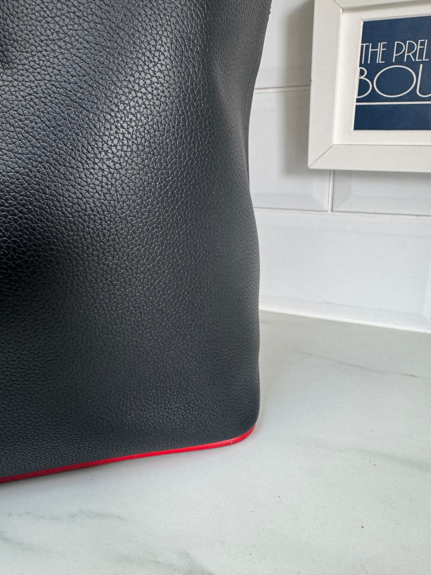 Christian Louboutin Cabata Tote - Black and Red