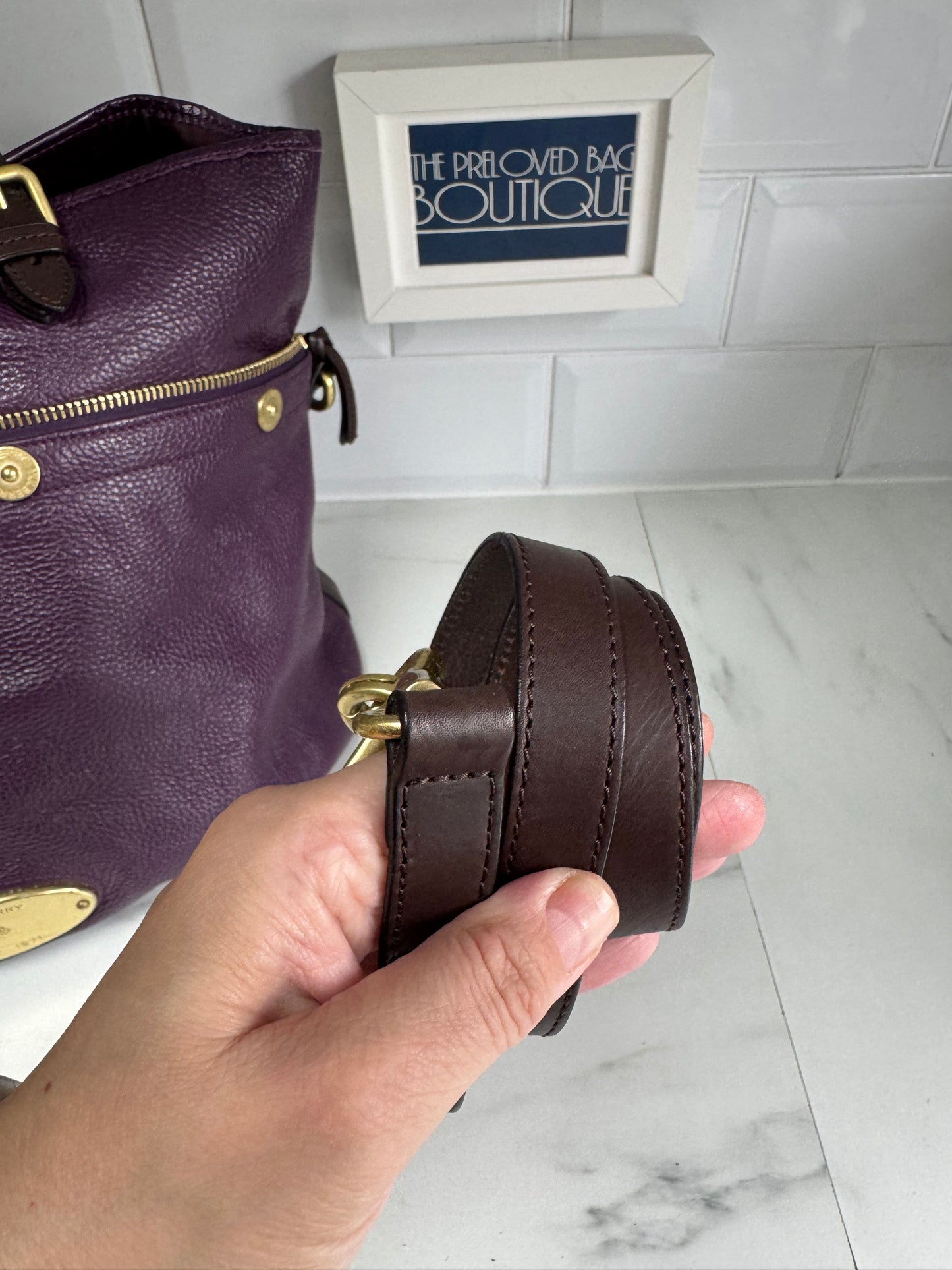 Mulberry Mitzy Tote - Eggplant