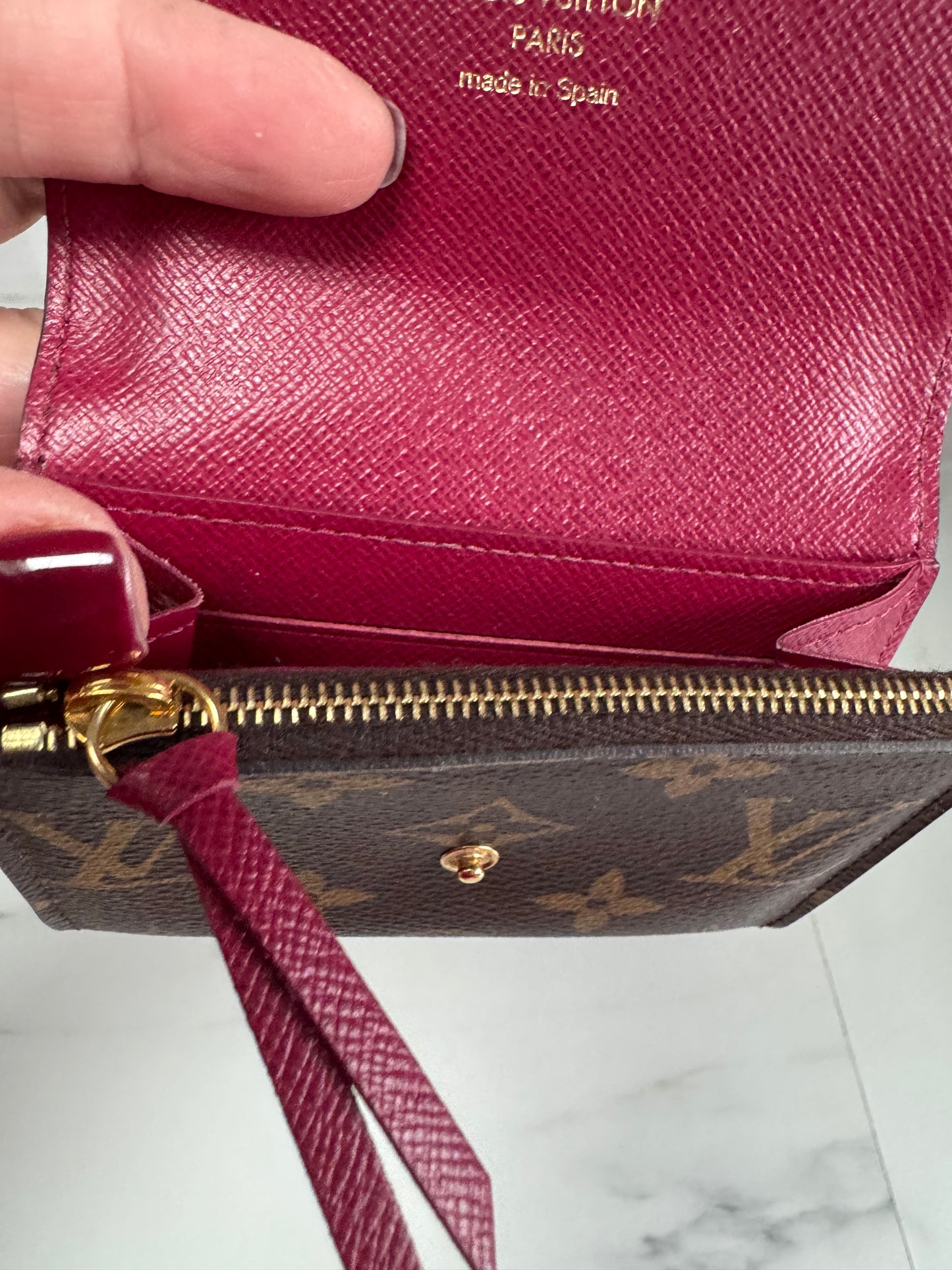 Louis  Vuitton Rosalie Coin Purse - Monogram Brown and Pink