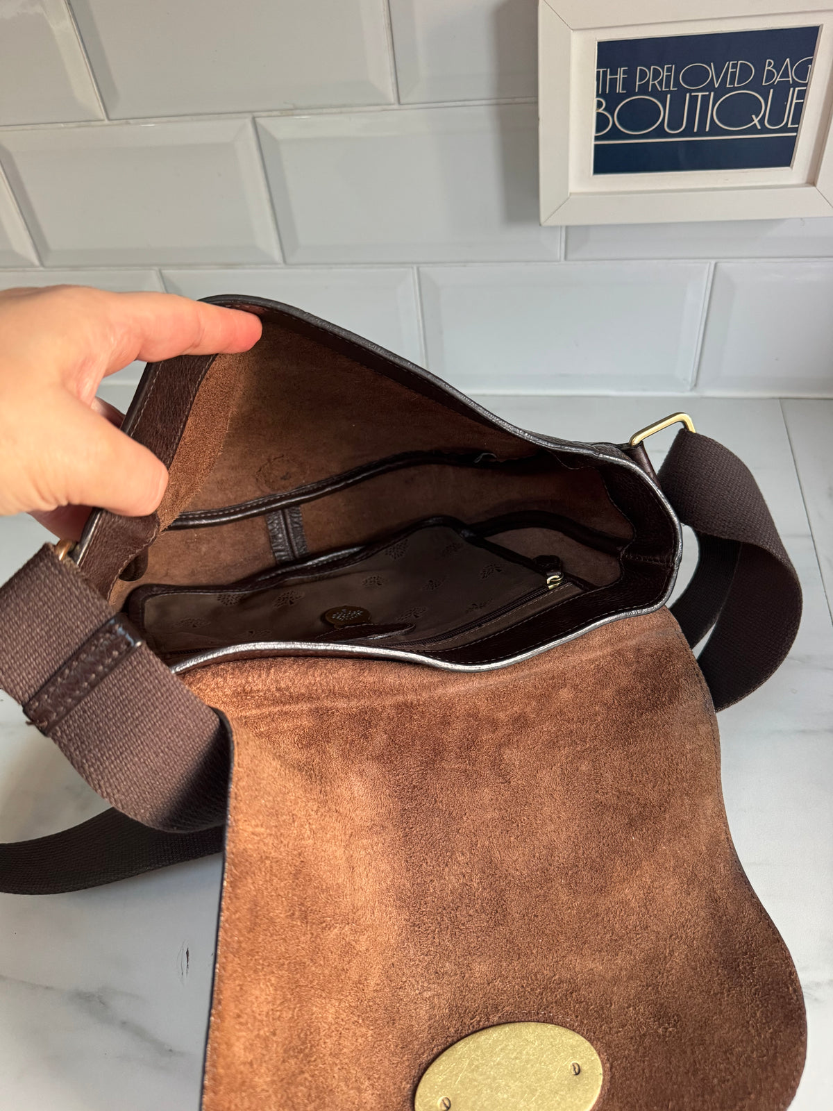 Mulberry Bonnie Satchel - Chocolate Brown