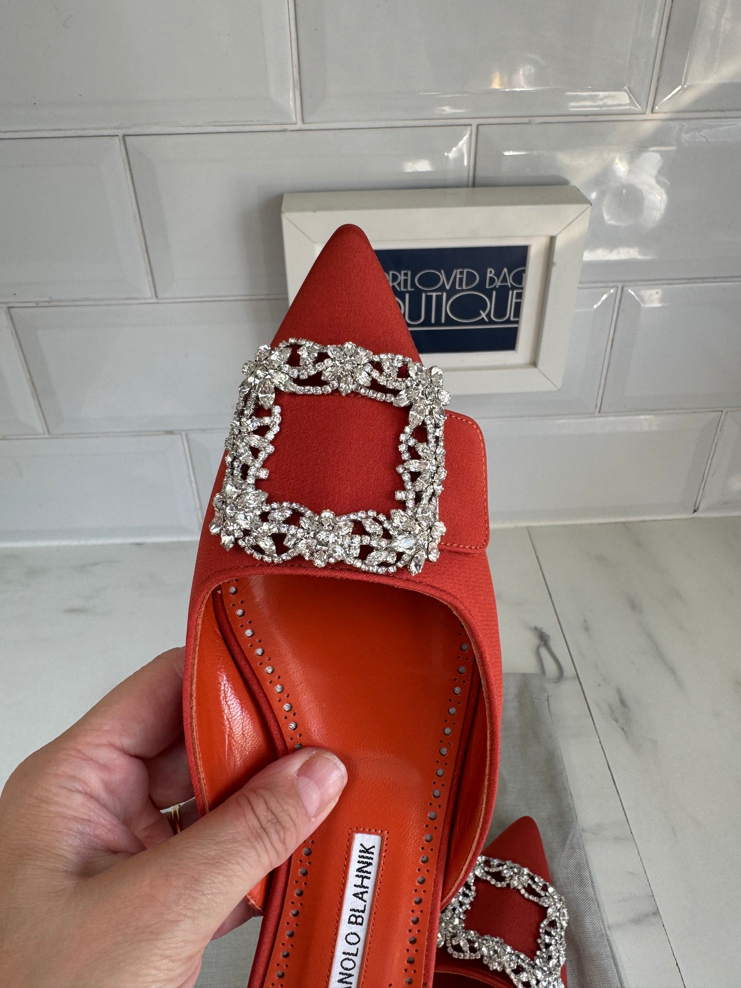 Manolo Blahnik Hangisimuflat - Orange