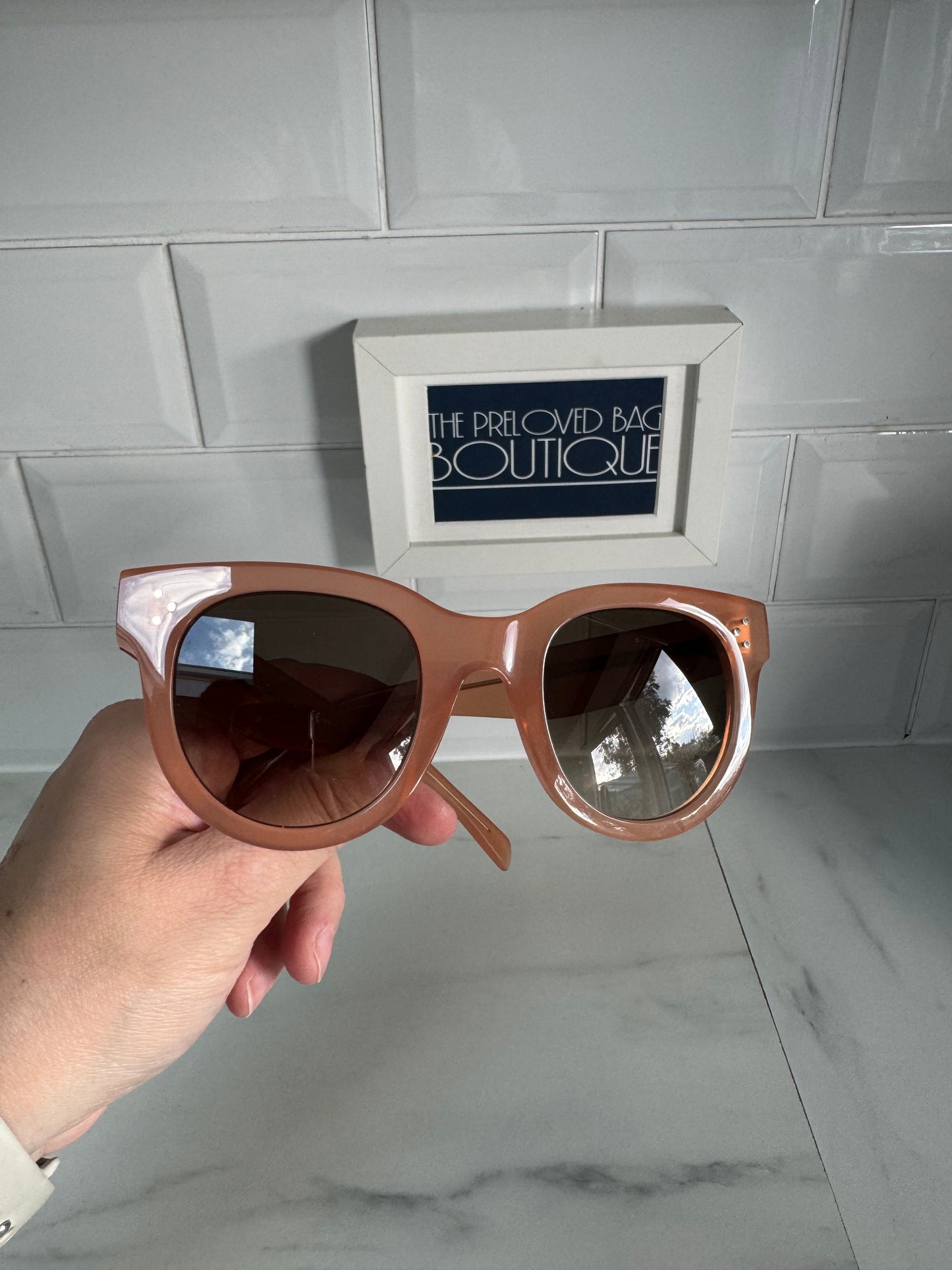 Celine Audrey Sunglasses - Pink