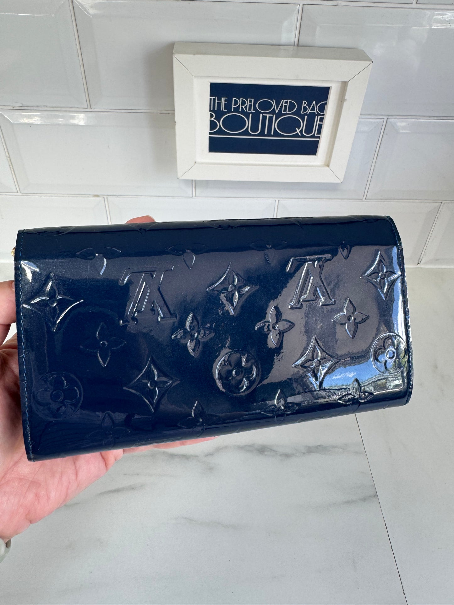 Louis Vuitton Monogram Vernis Chaine Wallet - Grand Bleu