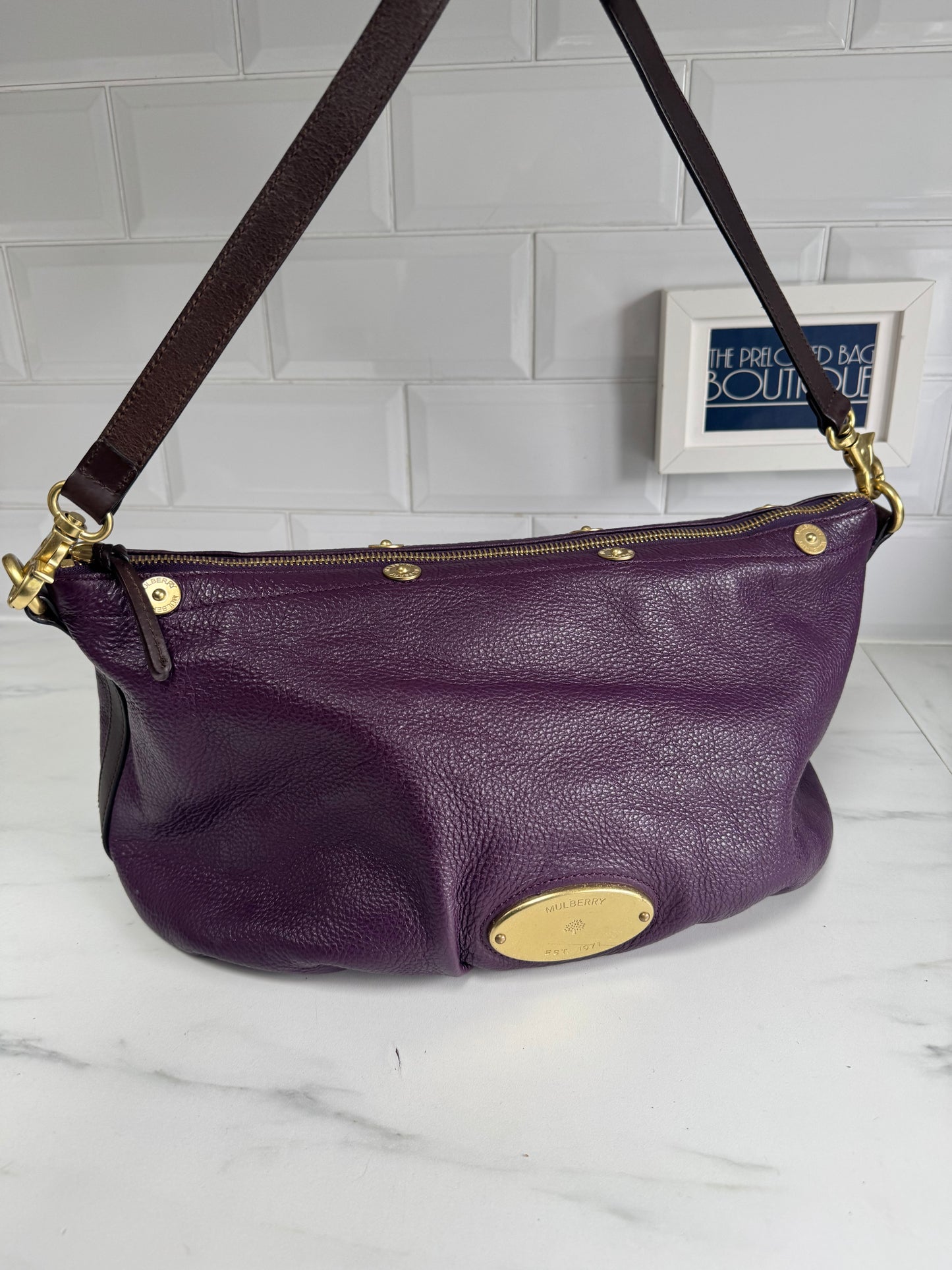 Mulberry Mitzy Tote - Eggplant