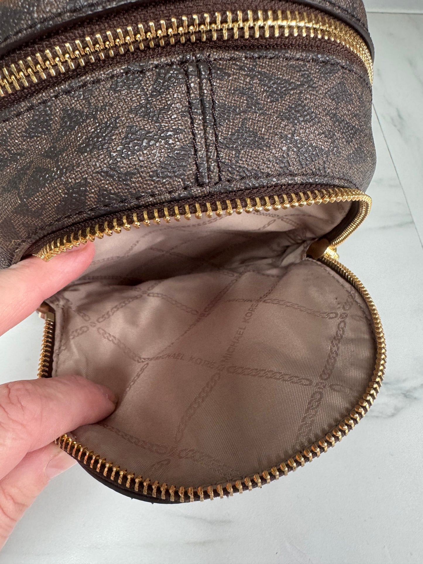 Michael Kors Rhea Mini Backpack - Brown