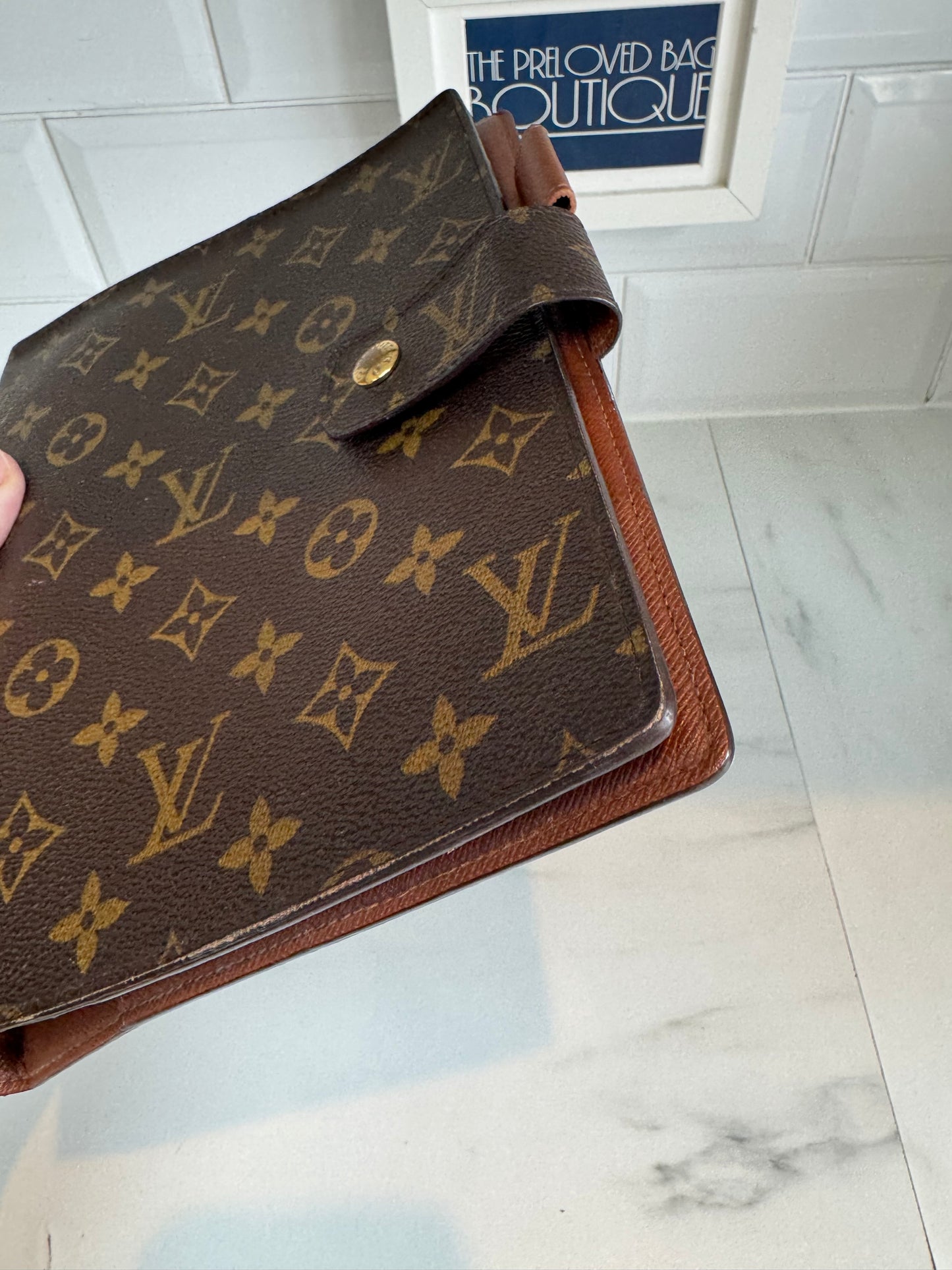 Louis Vuitton Large Ring Agenda Cover - Monogram Brown