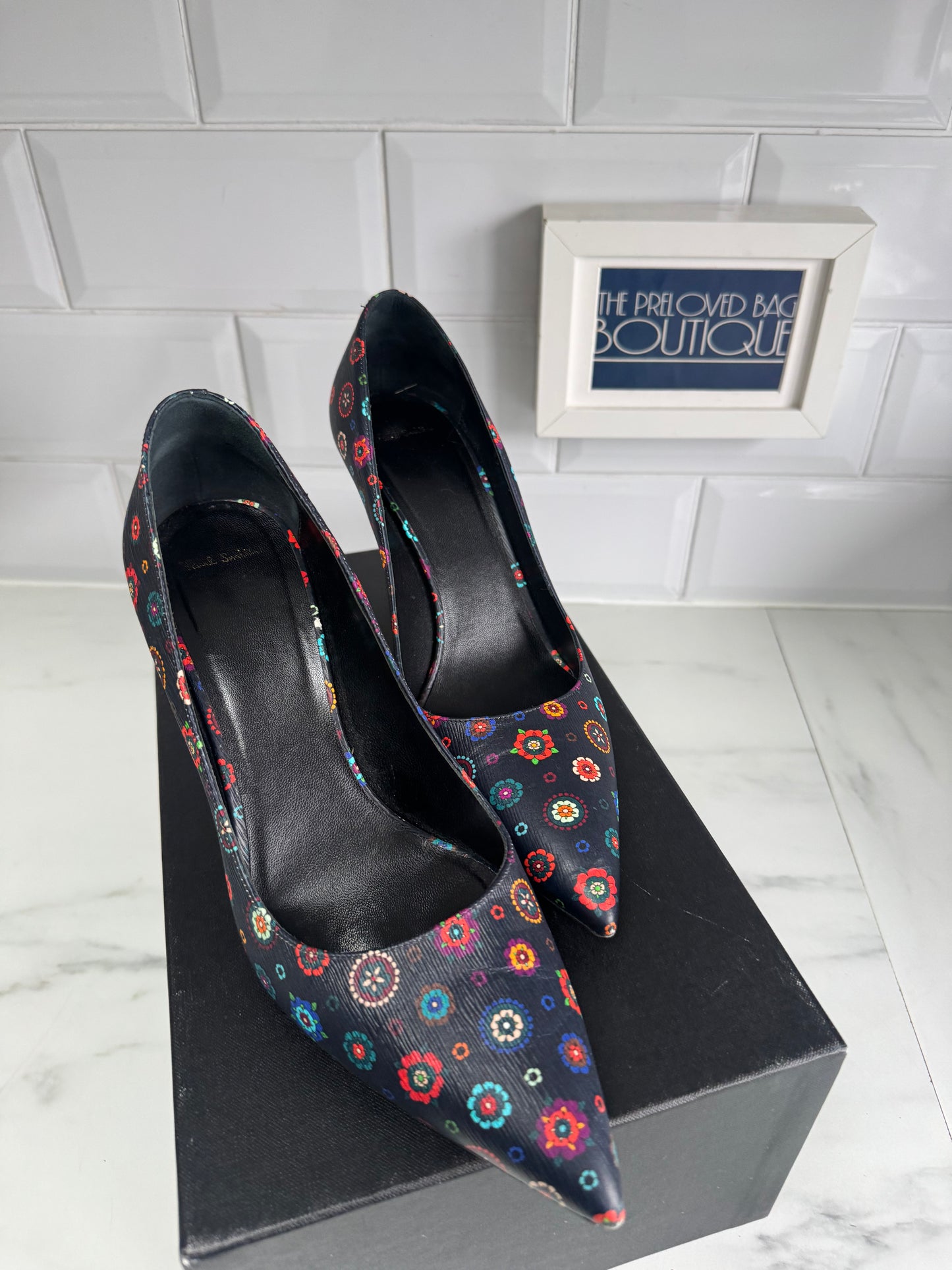 Paul Smith Patterned Heels - Blue, Red, Green, white
