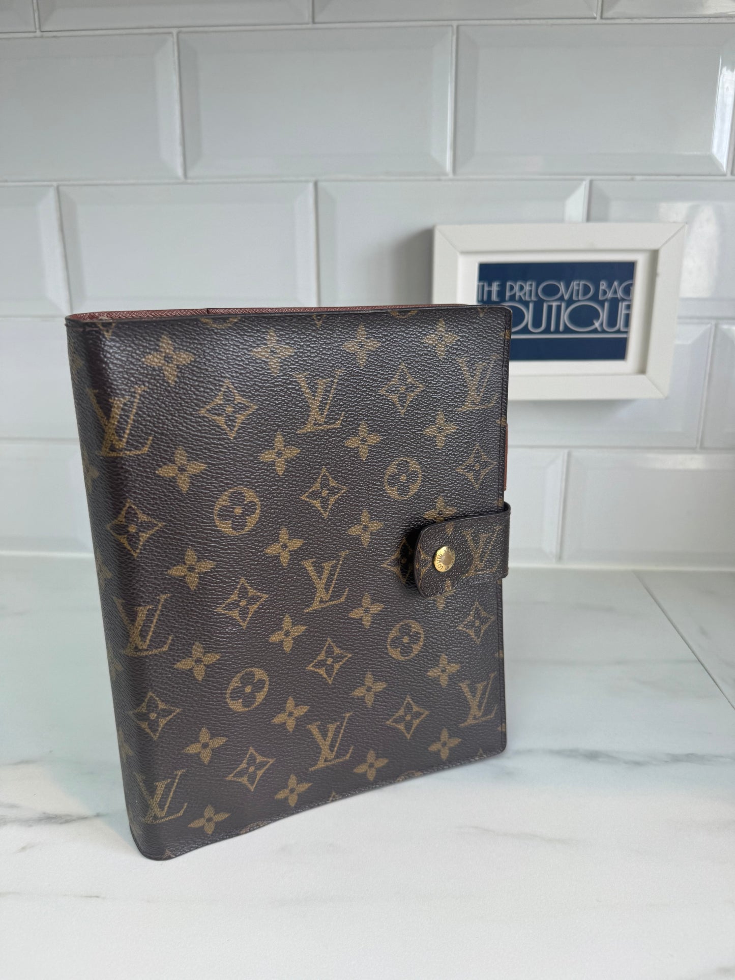 Louis Vuitton Large Ring Agenda Cover - Monogram Brown