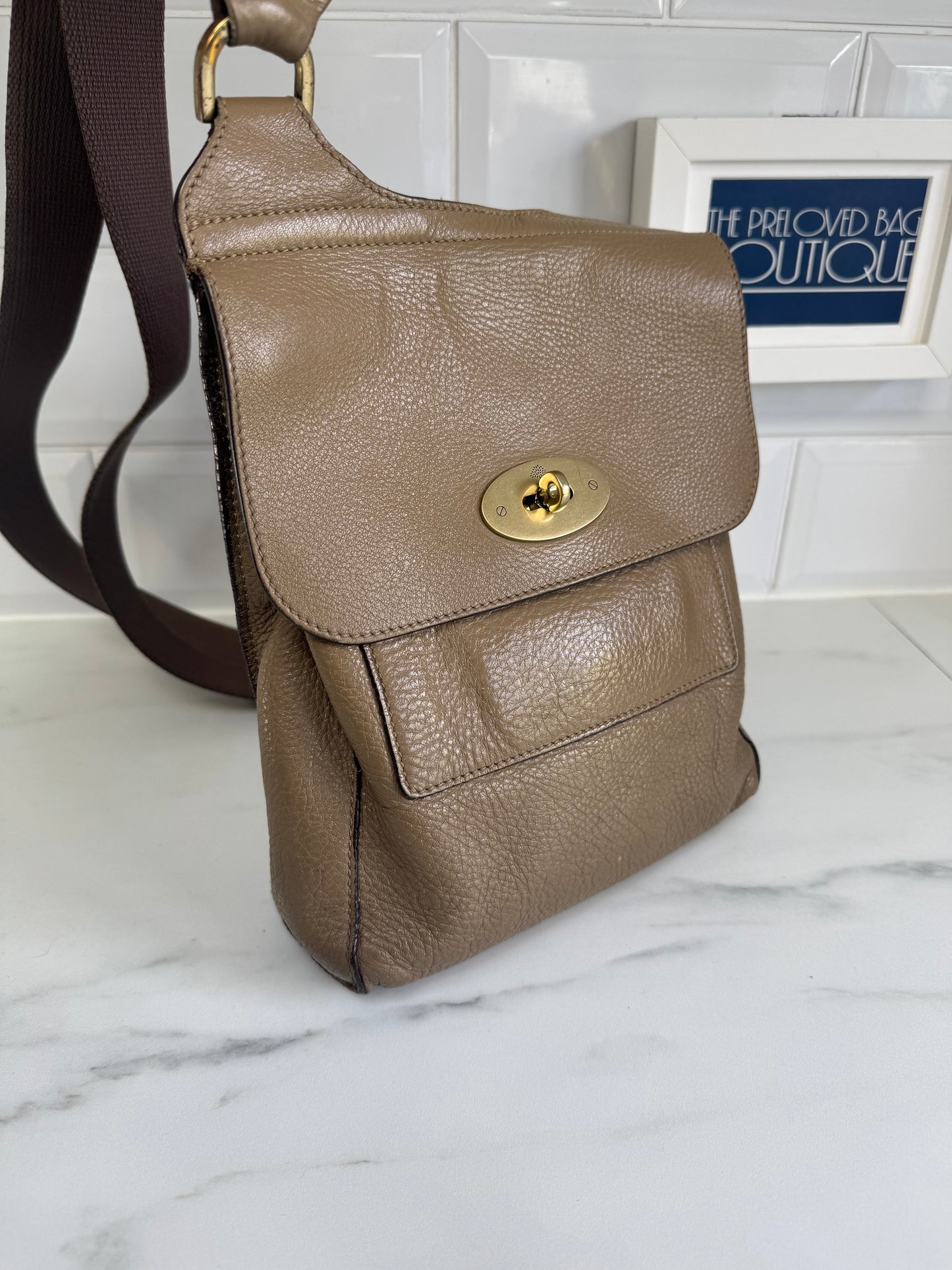Mulberry Small Antony - Taupe