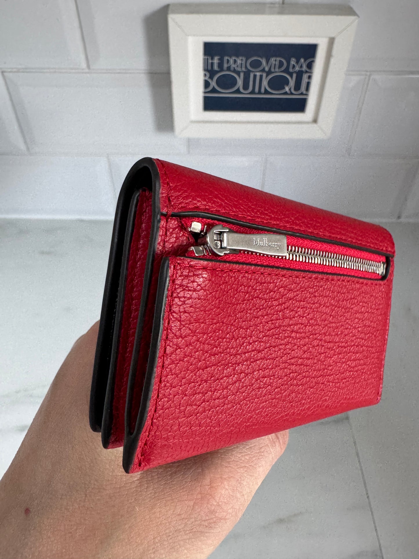 Mulberry Sadie Card Wallet - Lancaster Red